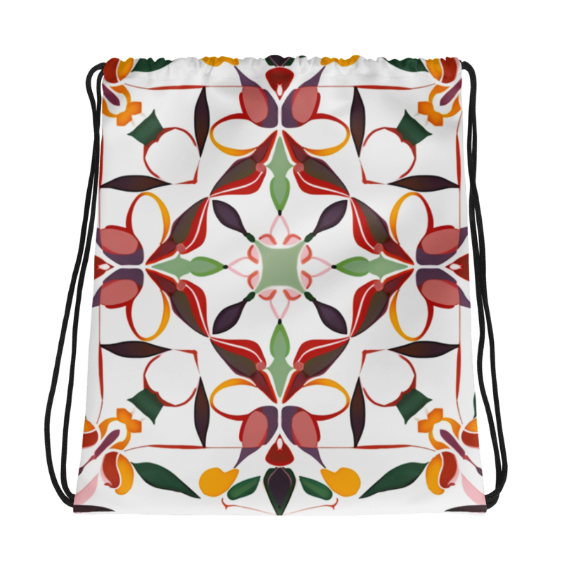 Drawstring bag Colorful Majolica II