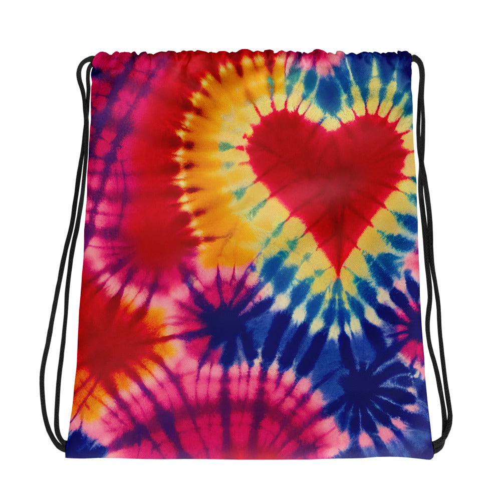 Drawstring bag Tie Dye Hearts II