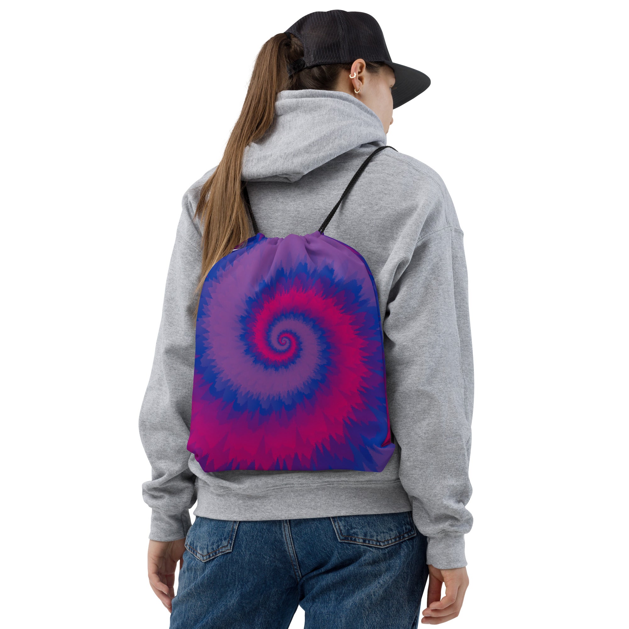 Drawstring Bag Tie Dye Spiral Bisexual
