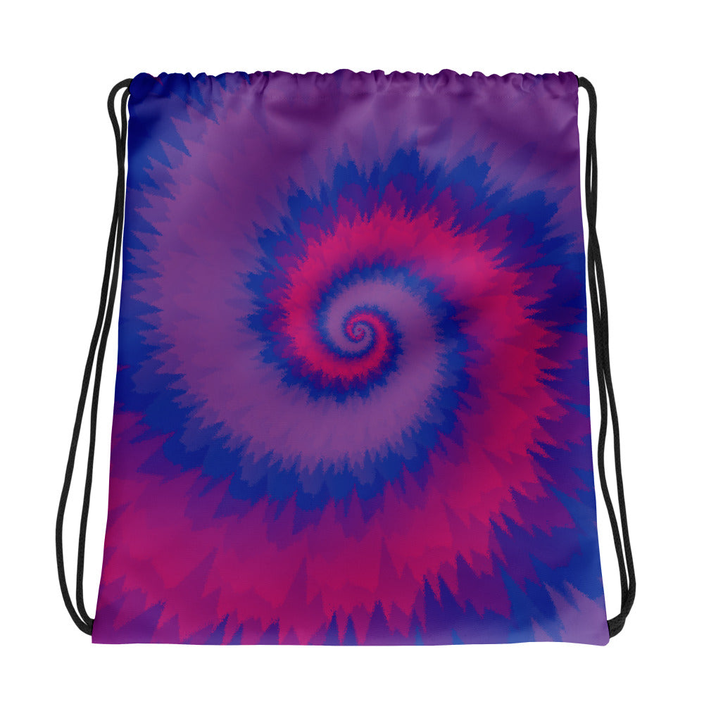 Drawstring Bag Tie Dye Spiral Bisexual