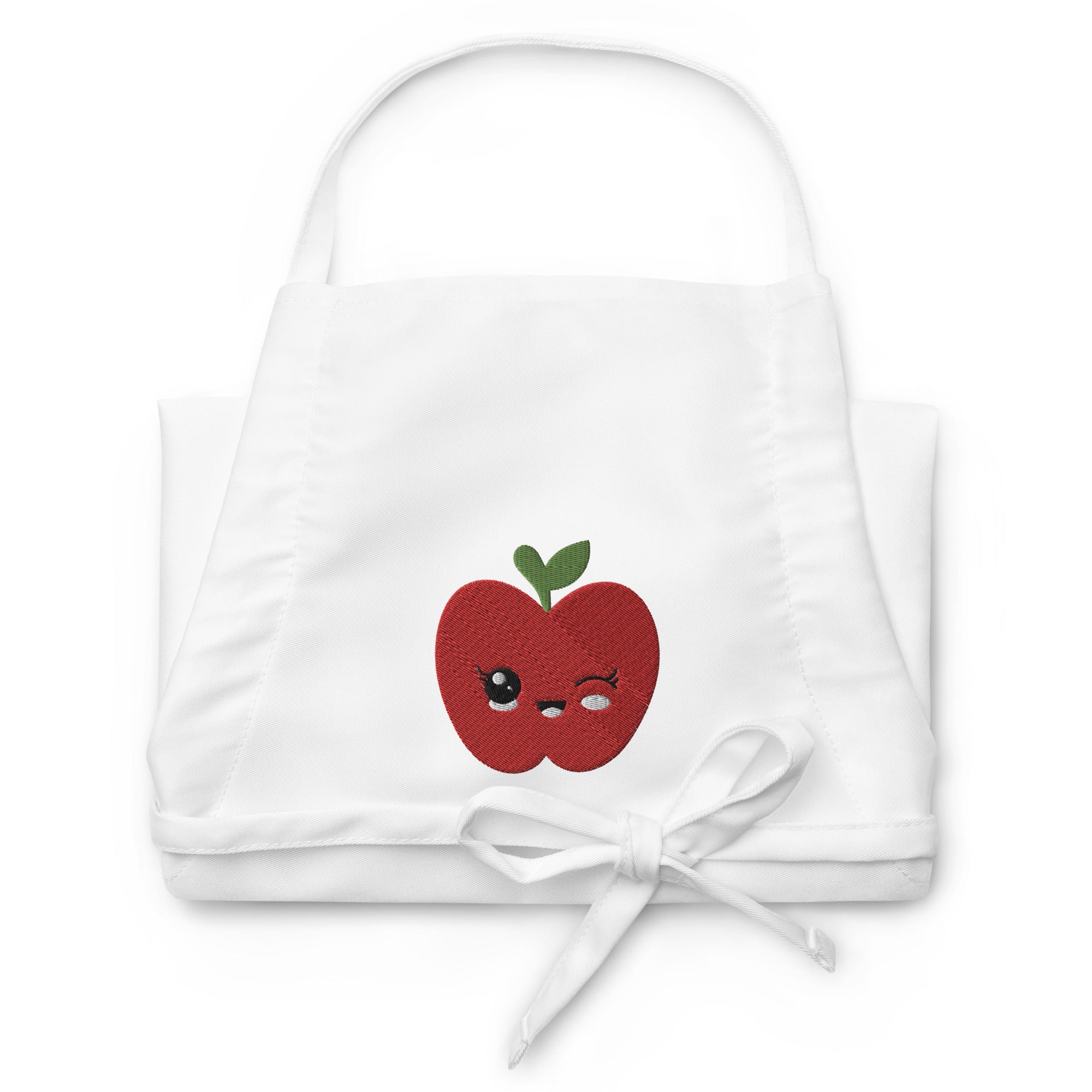 Embroidered Apron Apple