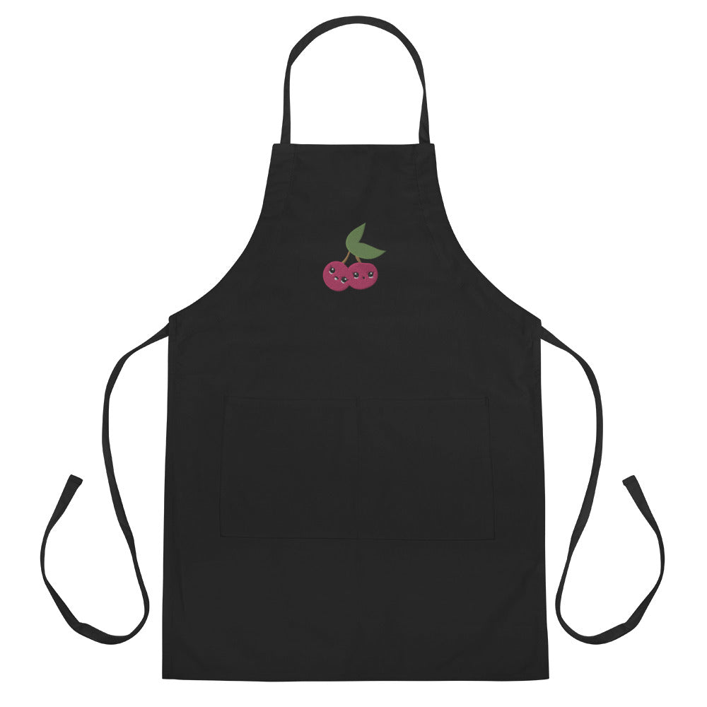 Embroidered Apron Cherry