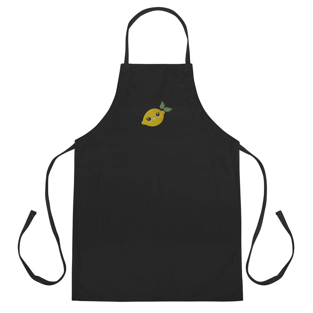 Embroidered Apron Lime