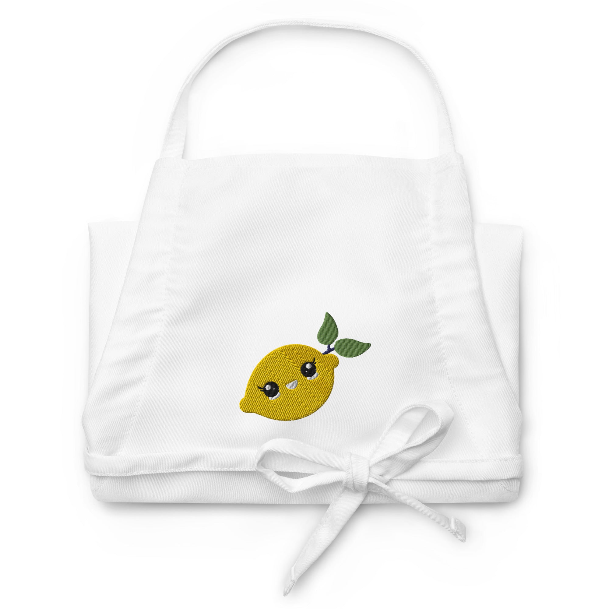 Embroidered Apron Lime