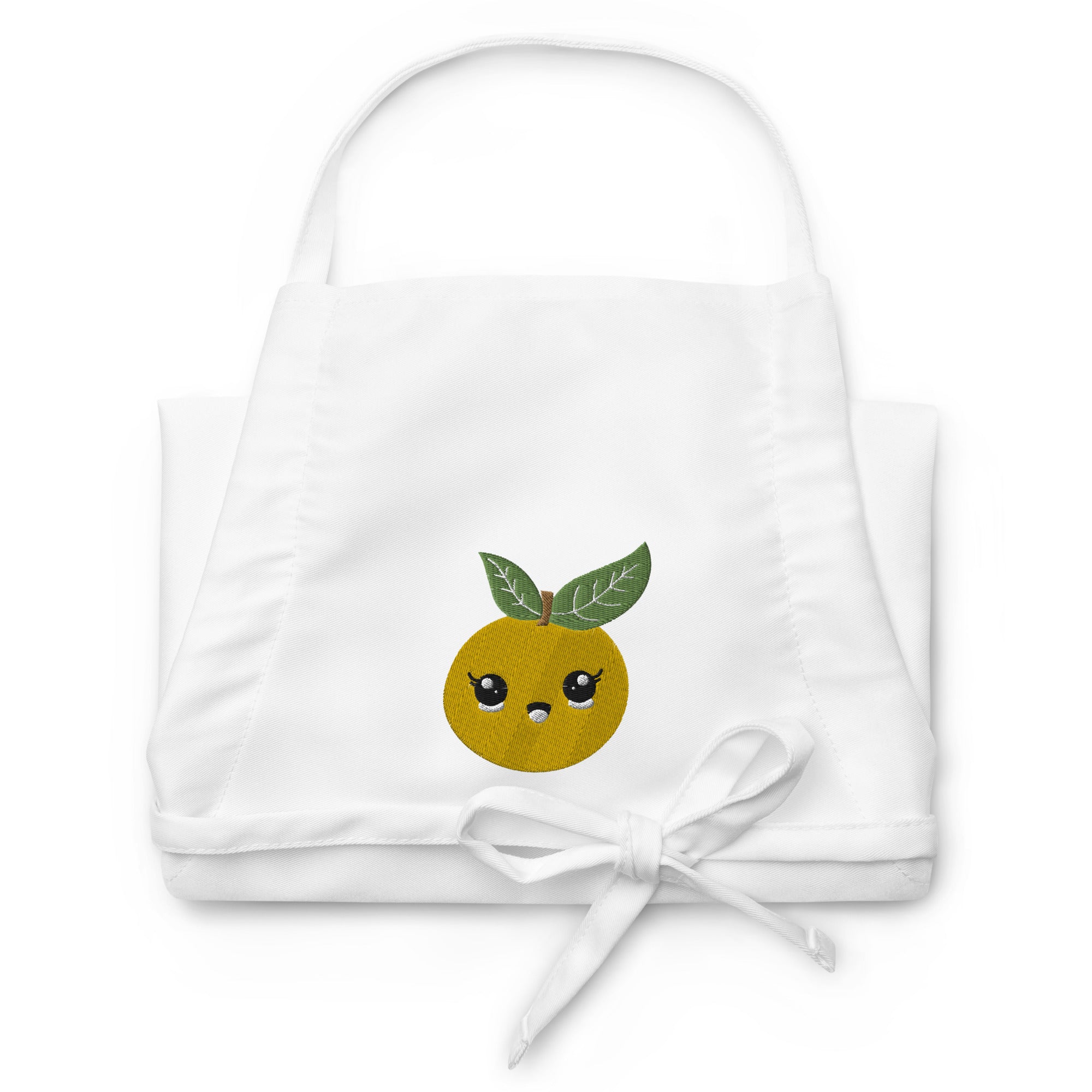 Embroidered Apron Orange