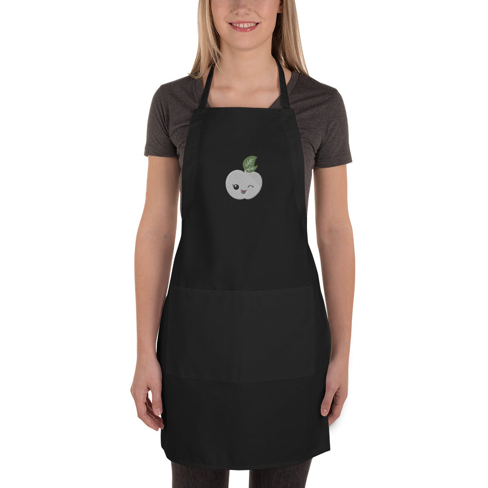 Embroidered Apron Peach