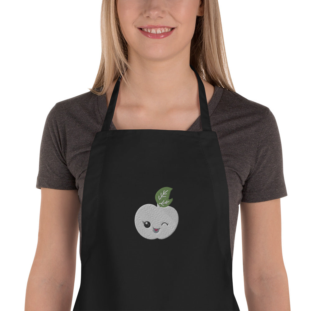 Embroidered Apron Peach