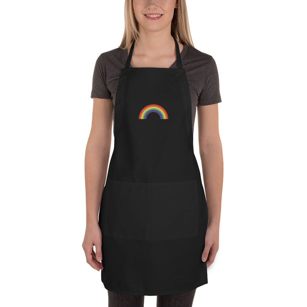 Embroidered Apron Rainbow