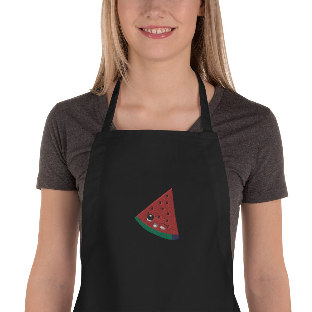 Embroidered Apron Watermelon