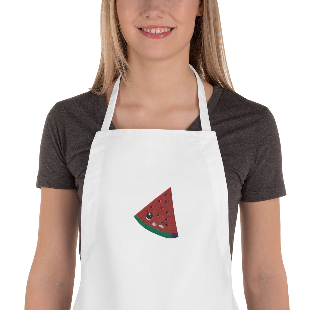 Embroidered Apron Watermelon