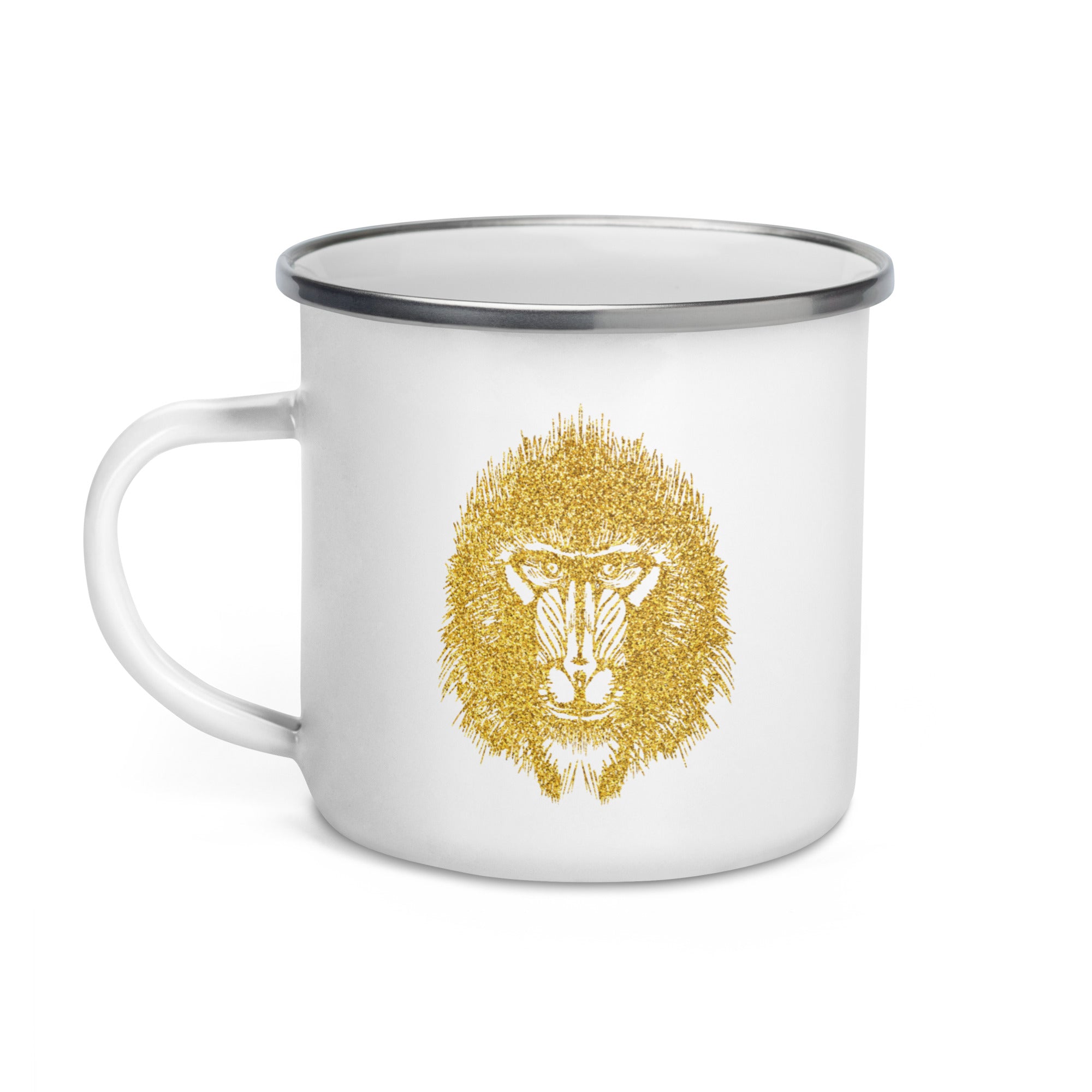 Enamel Mug Golden Baboon