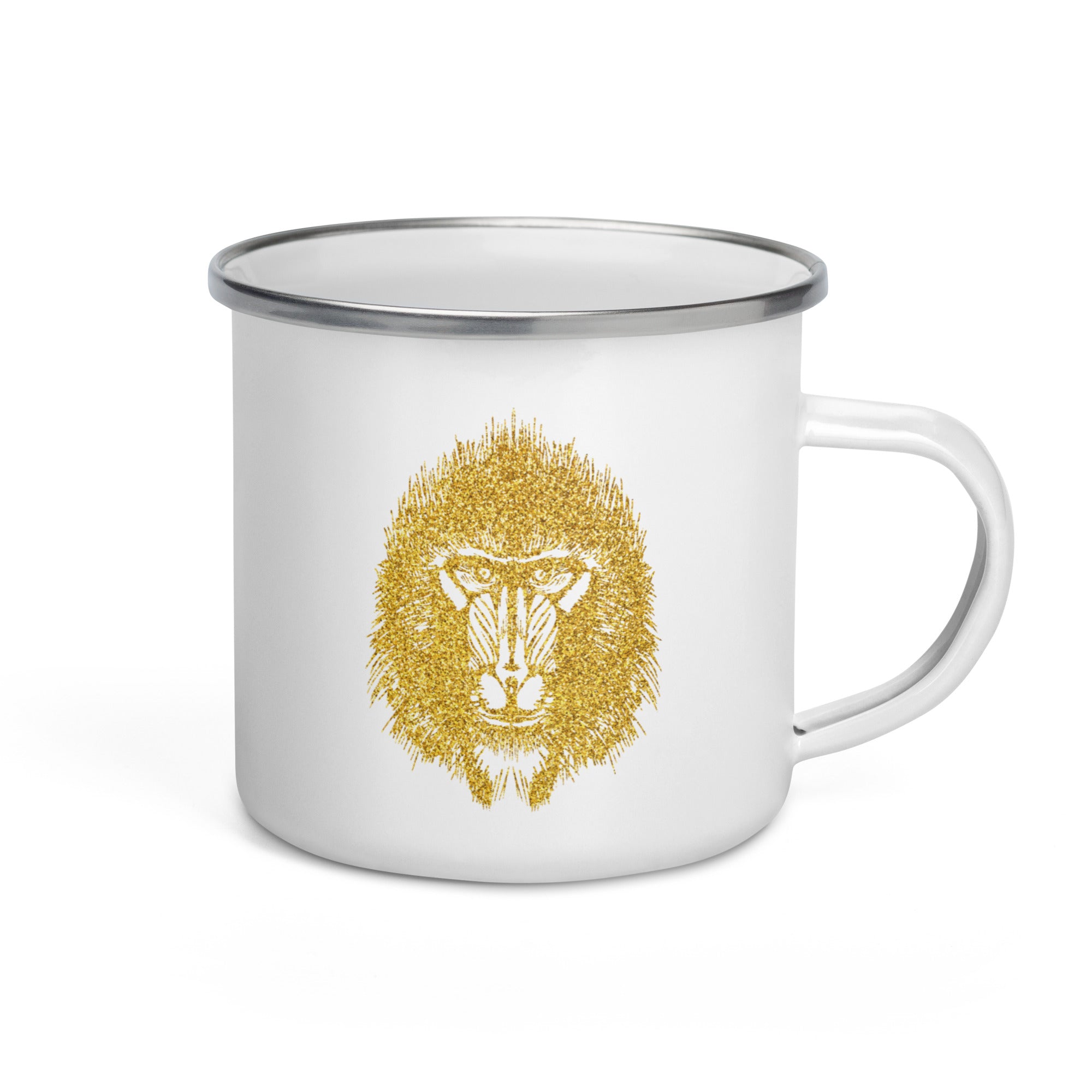 Enamel Mug Golden Baboon