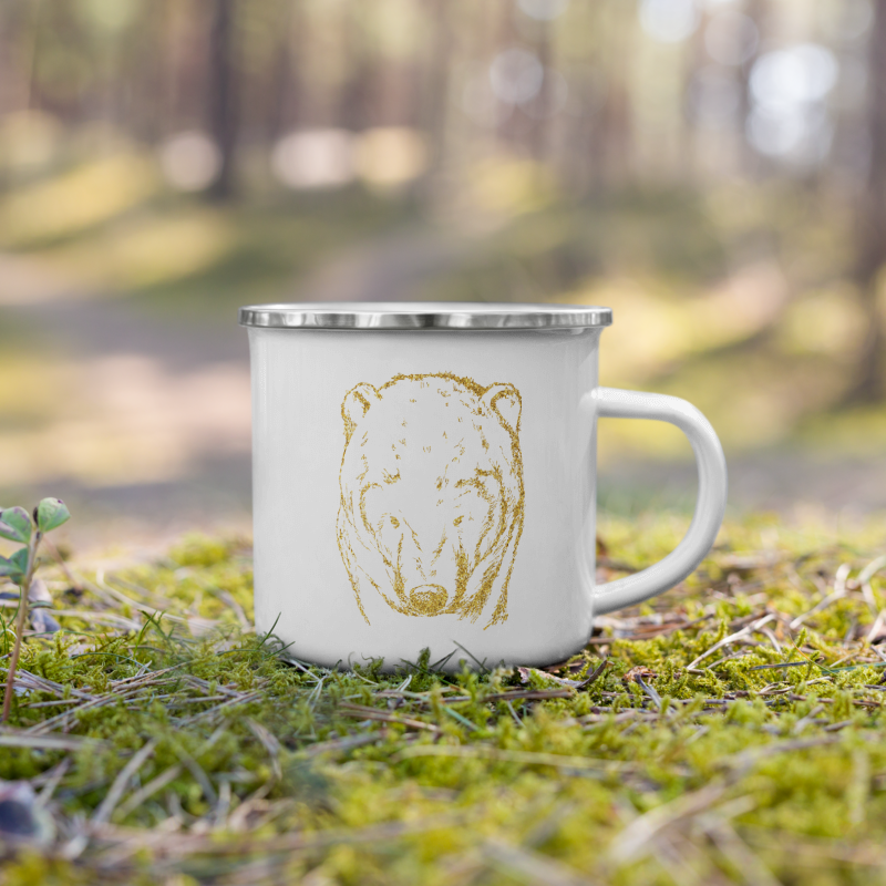 Enamel Mug Golden Bear