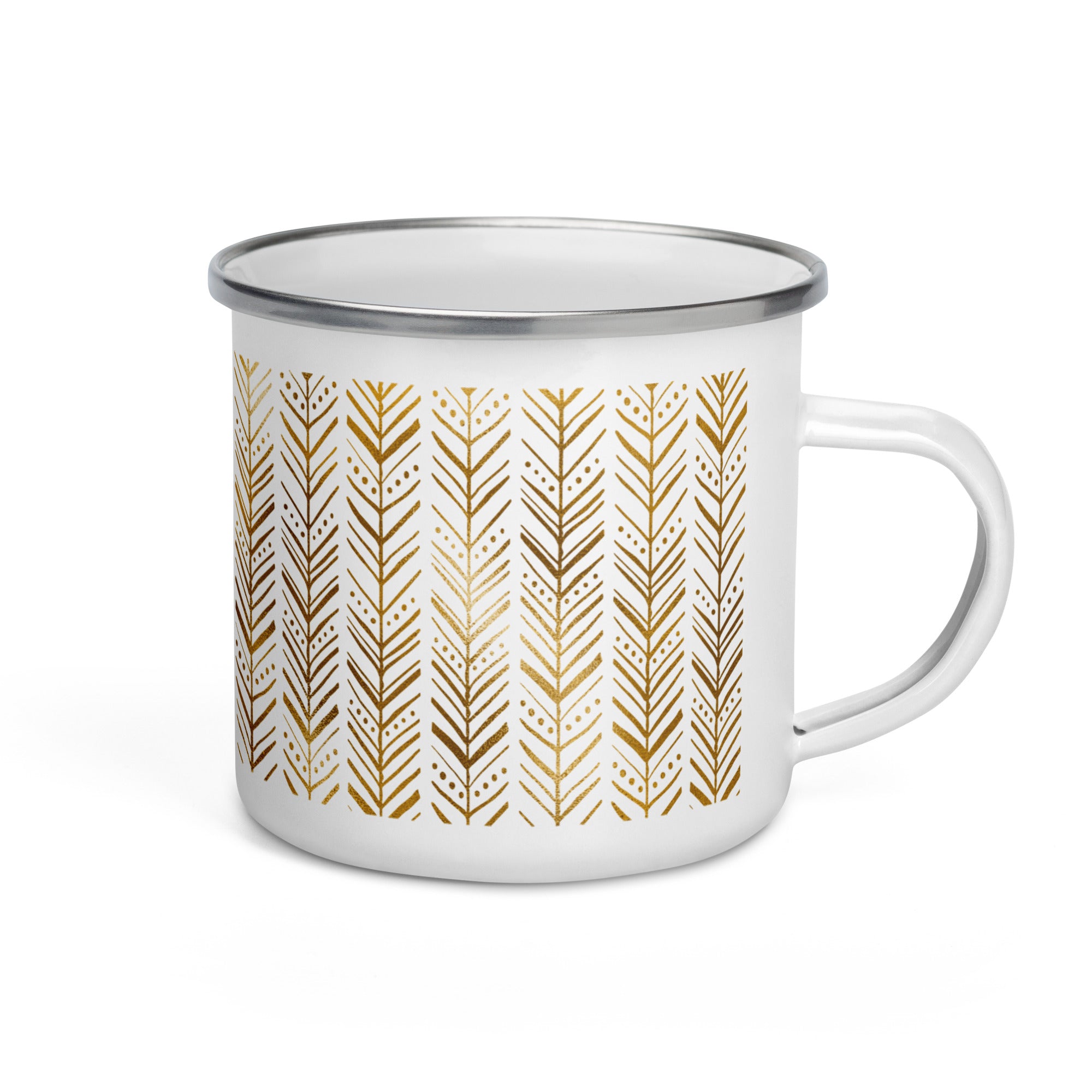 Enamel Mug Golden Pattern IV