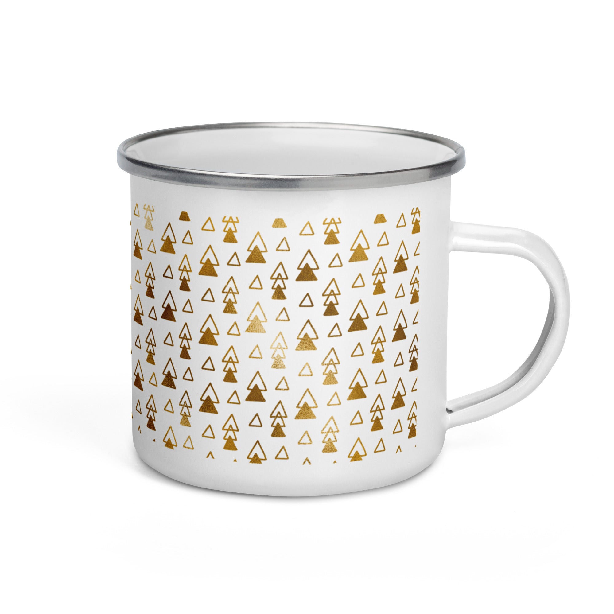Enamel Mug Golden Pattern V