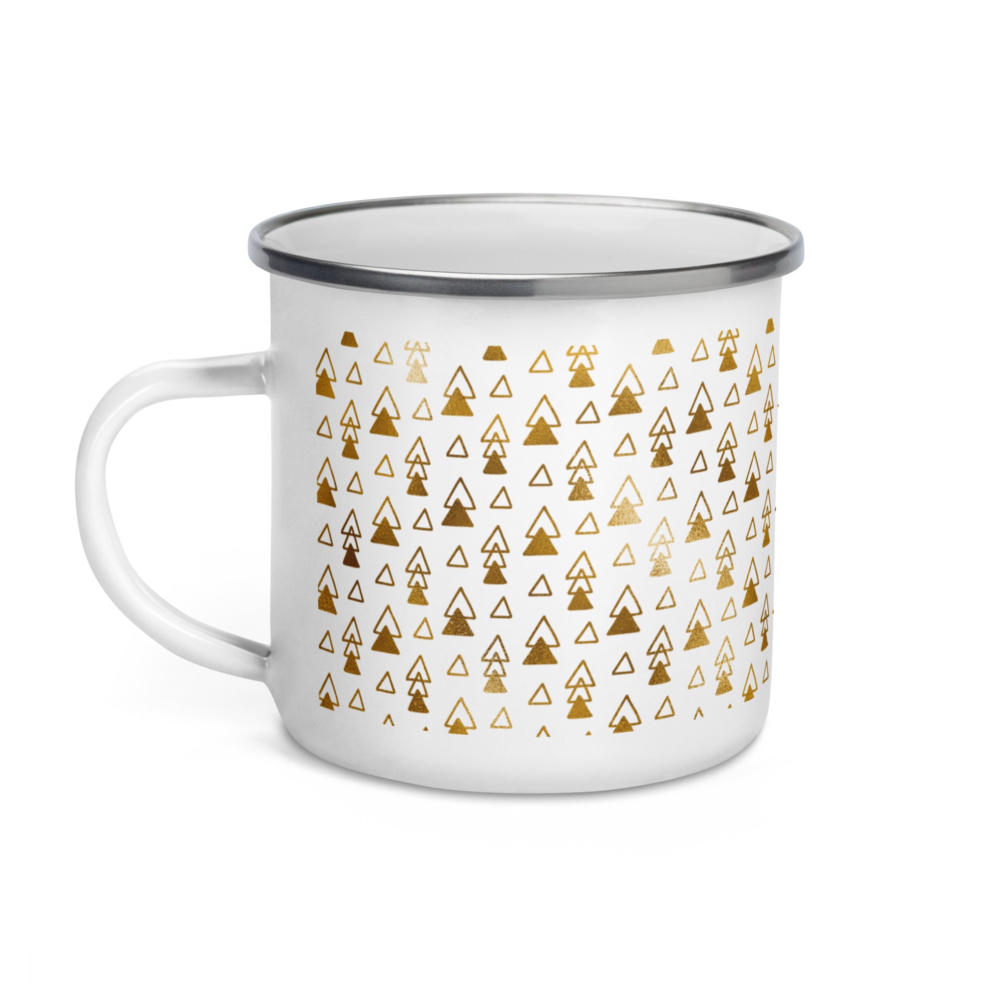 Enamel Mug Golden Pattern V