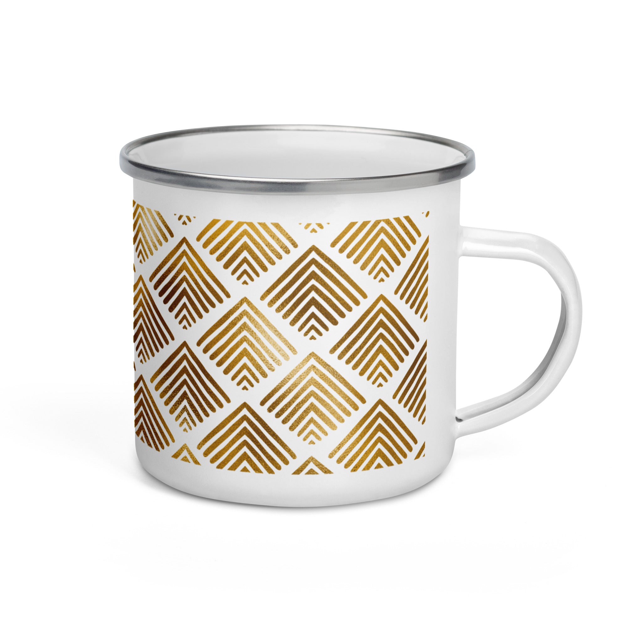 Enamel Mug Golden Pattern VIII