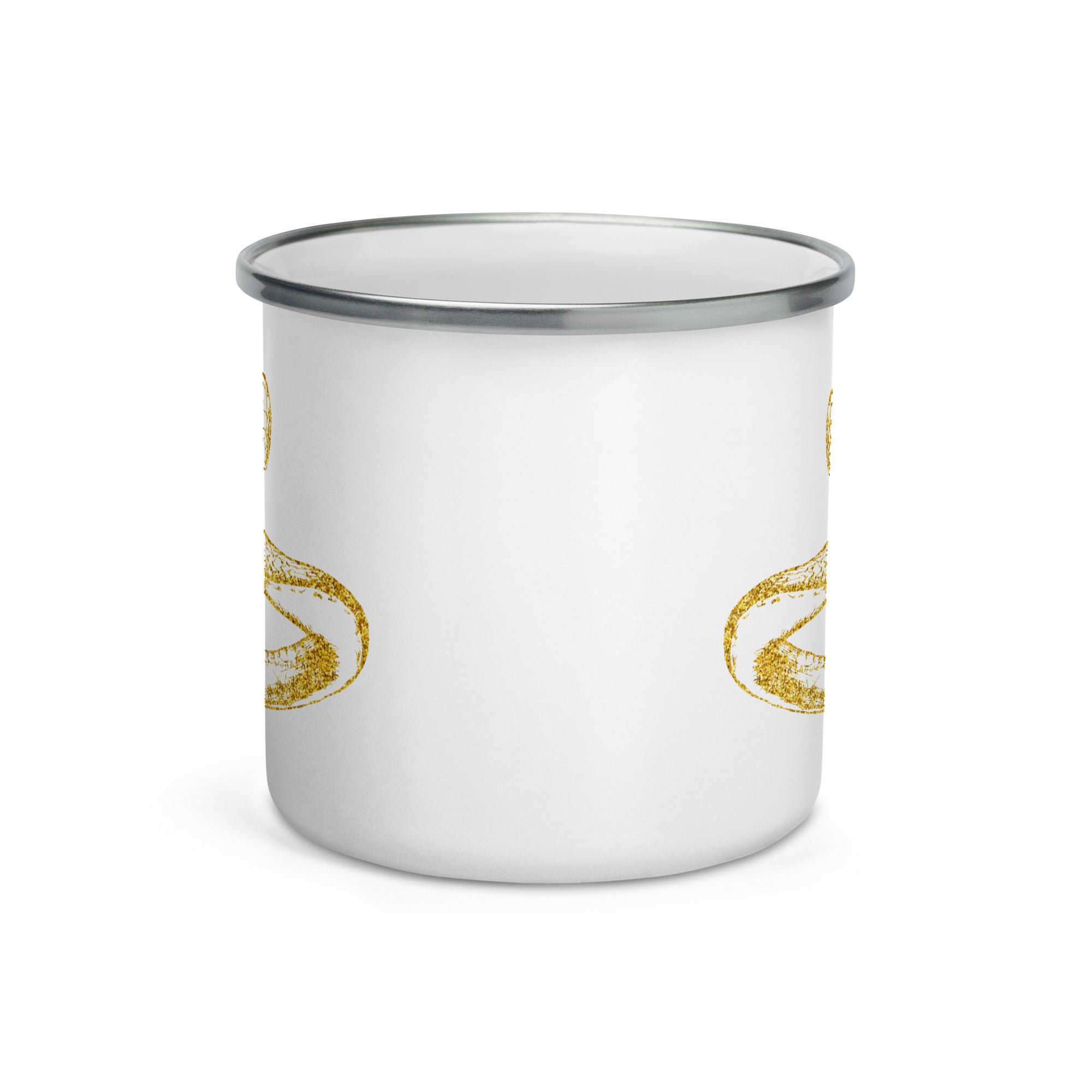 Enamel Mug Golden Snake
