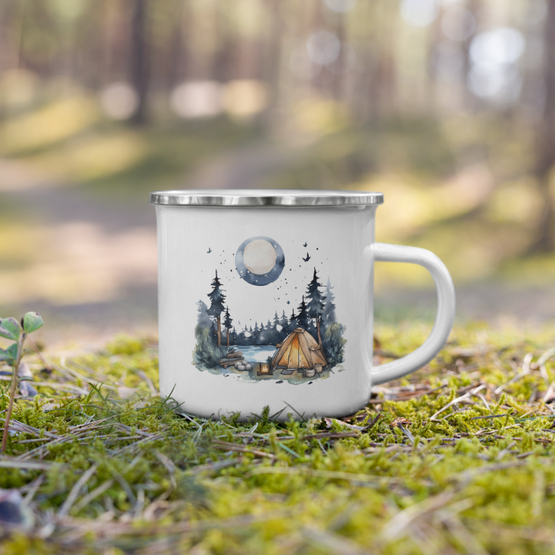 Enamel Mug Summer Camping I