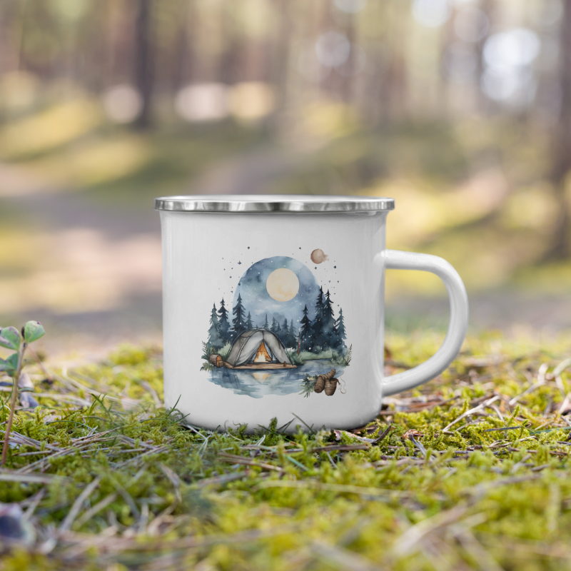 Enamel Mug Summer Camping III