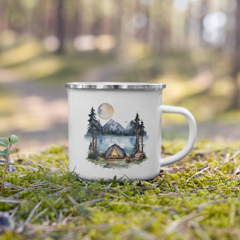 Enamel Mug Summer Camping IV
