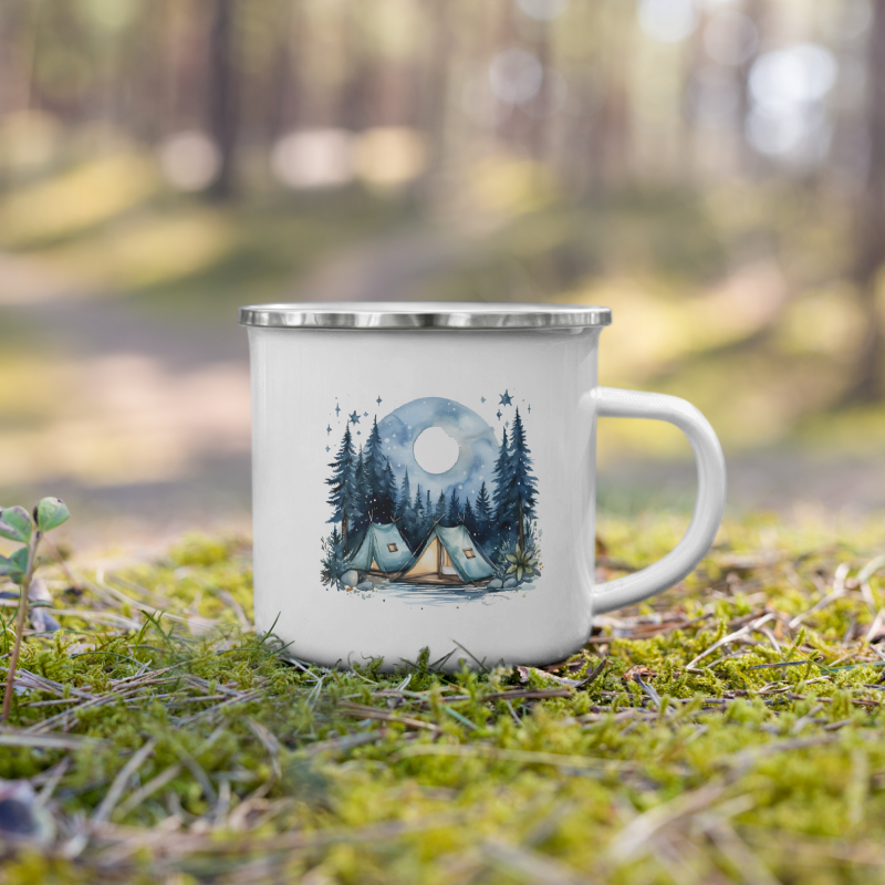 Enamel Mug Summer Camping VI