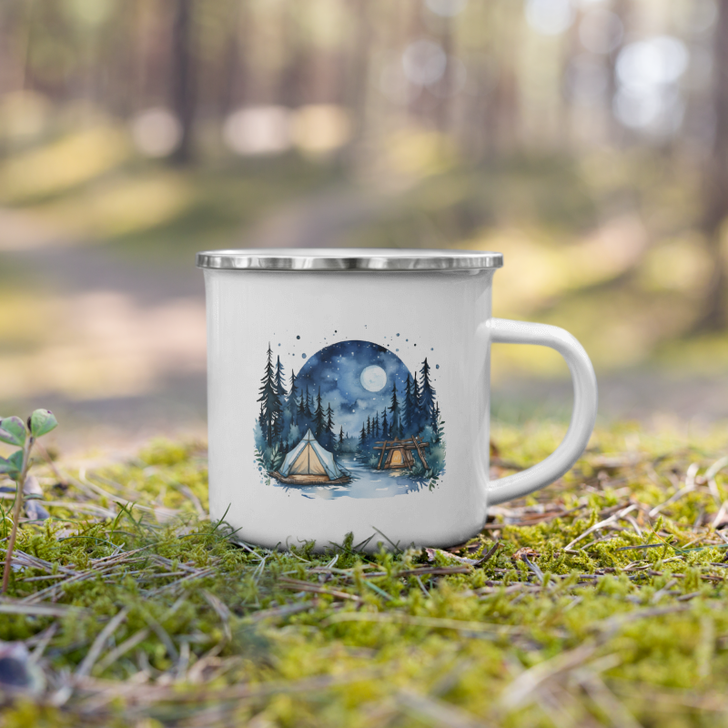 Enamel Mug Summer Camping VII