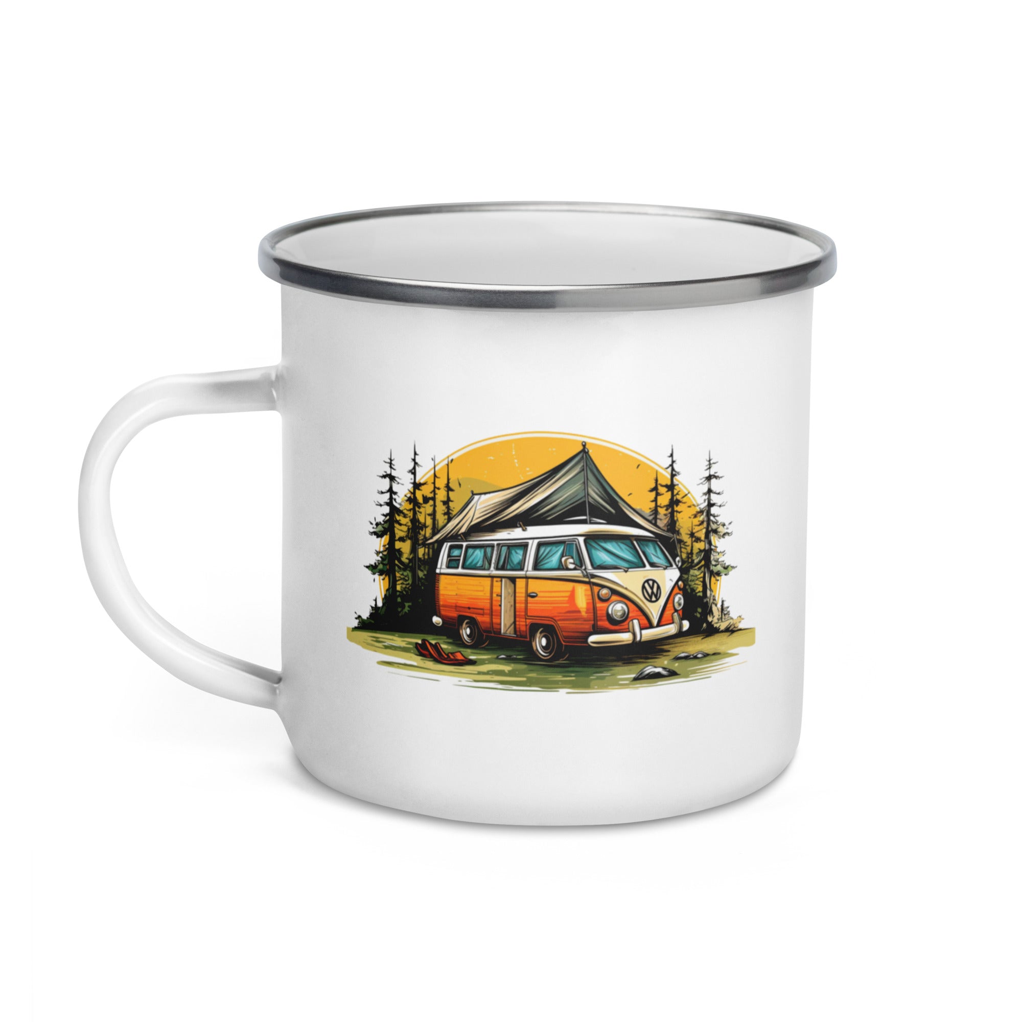 Enamel Mug Vintage Camping Car III