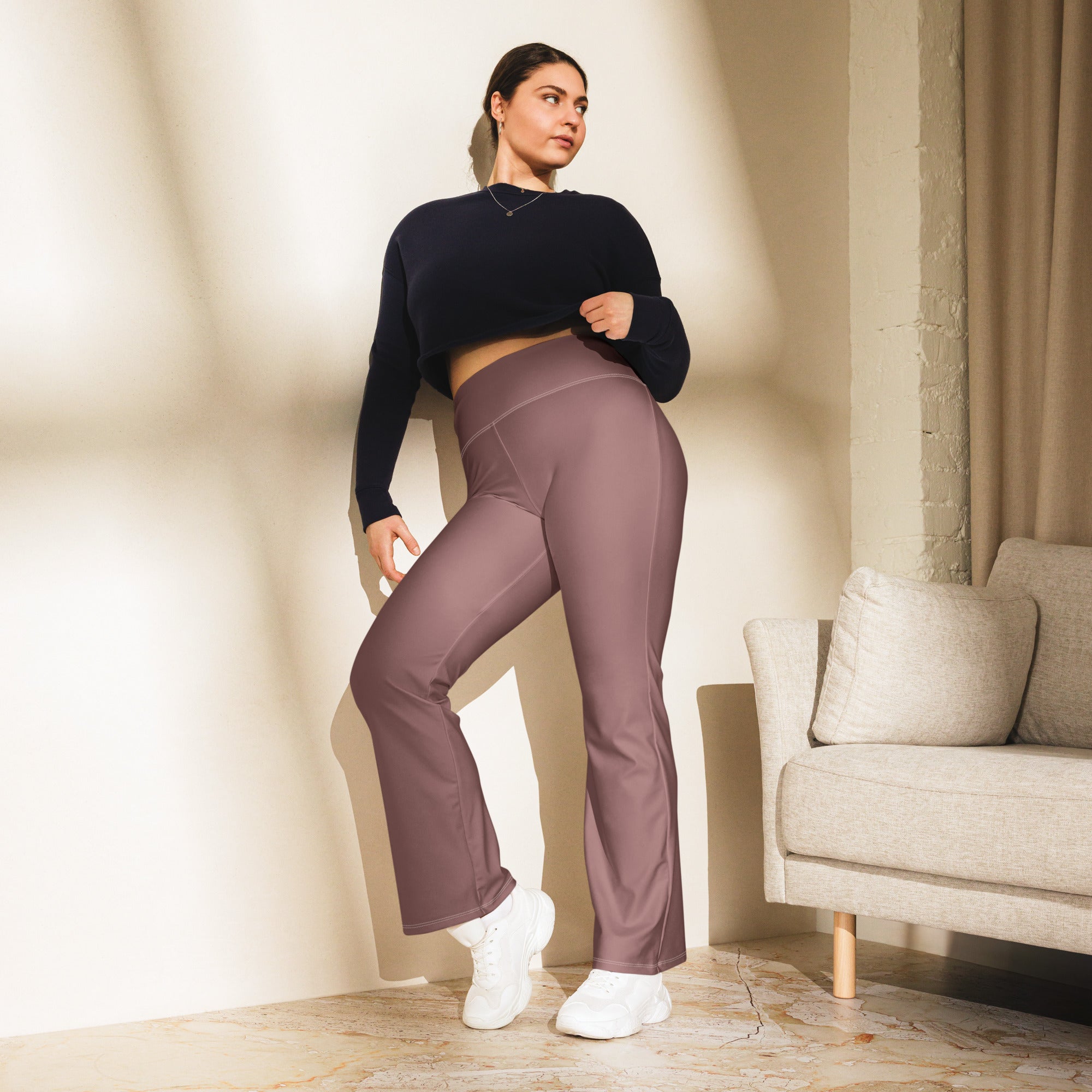 Flare leggings Light Wood