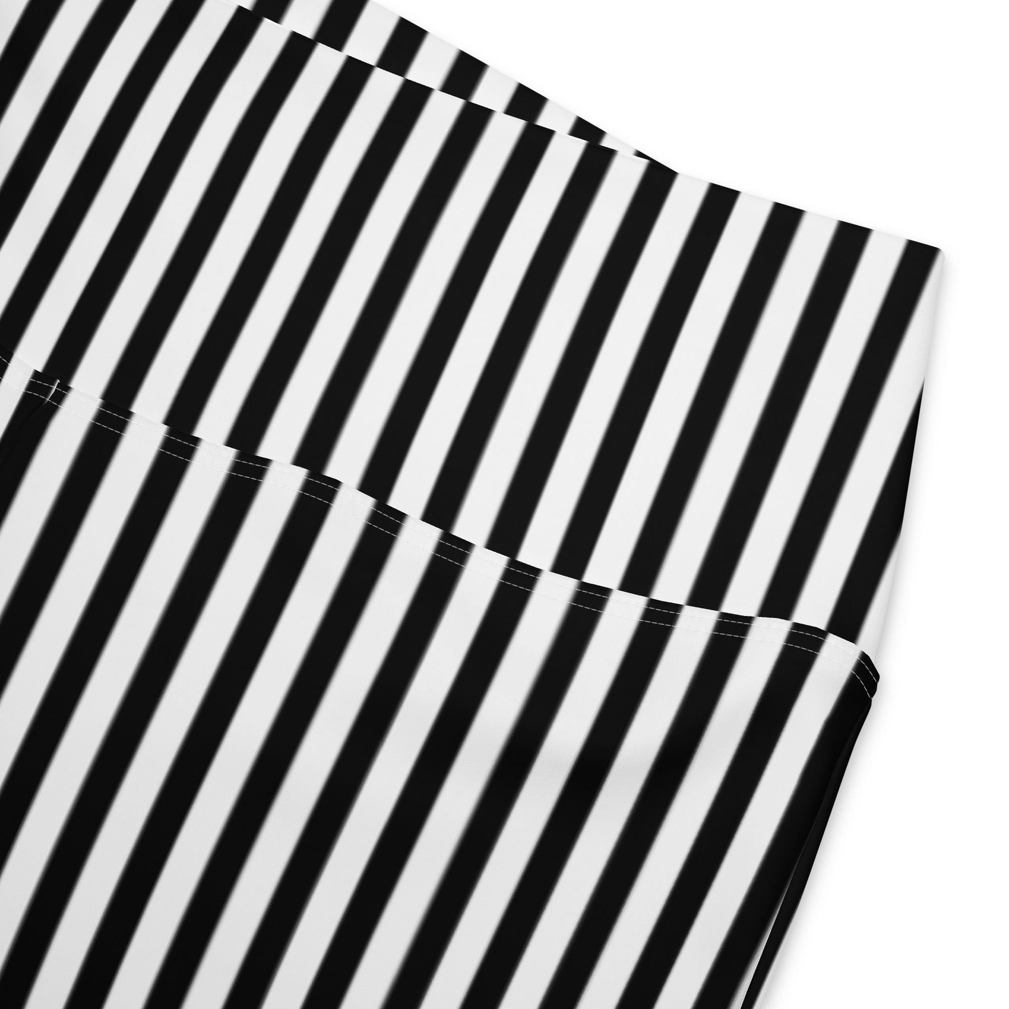 Flare leggings White and Black Stripes