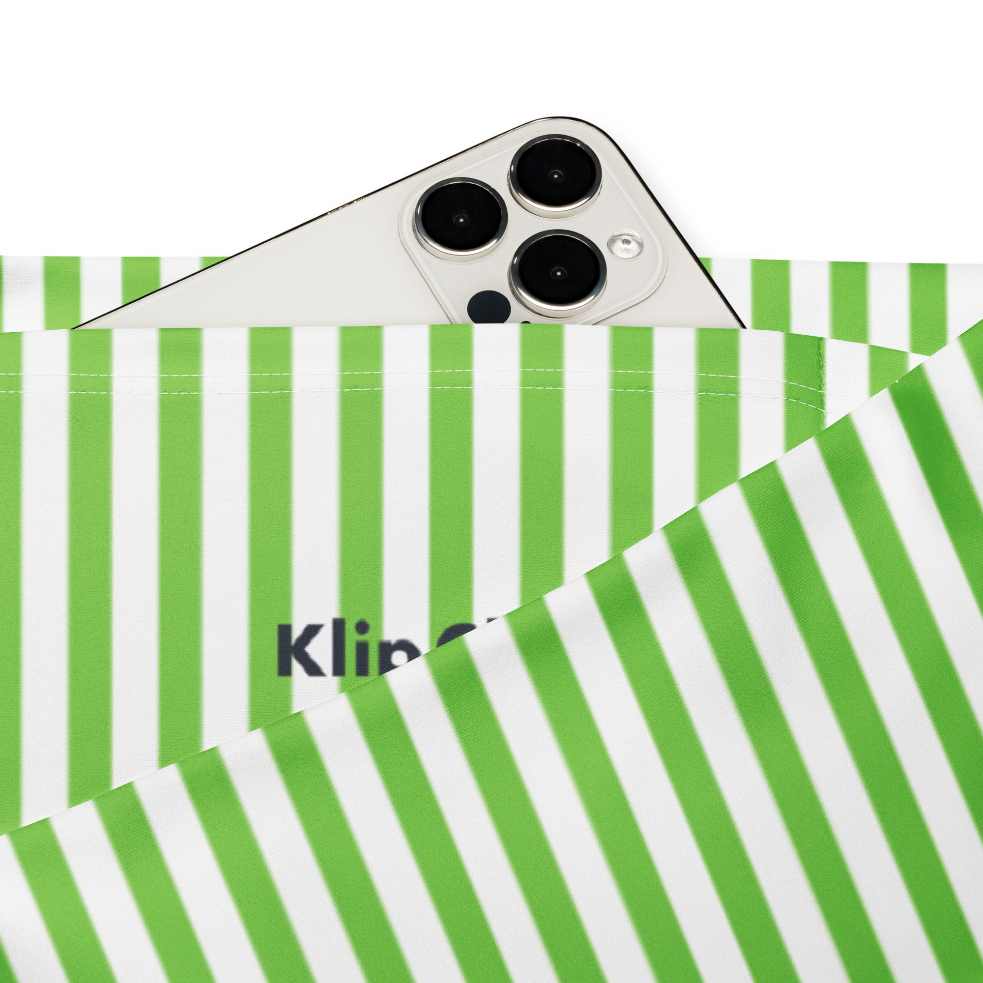 Flare leggings White and Green Stripes