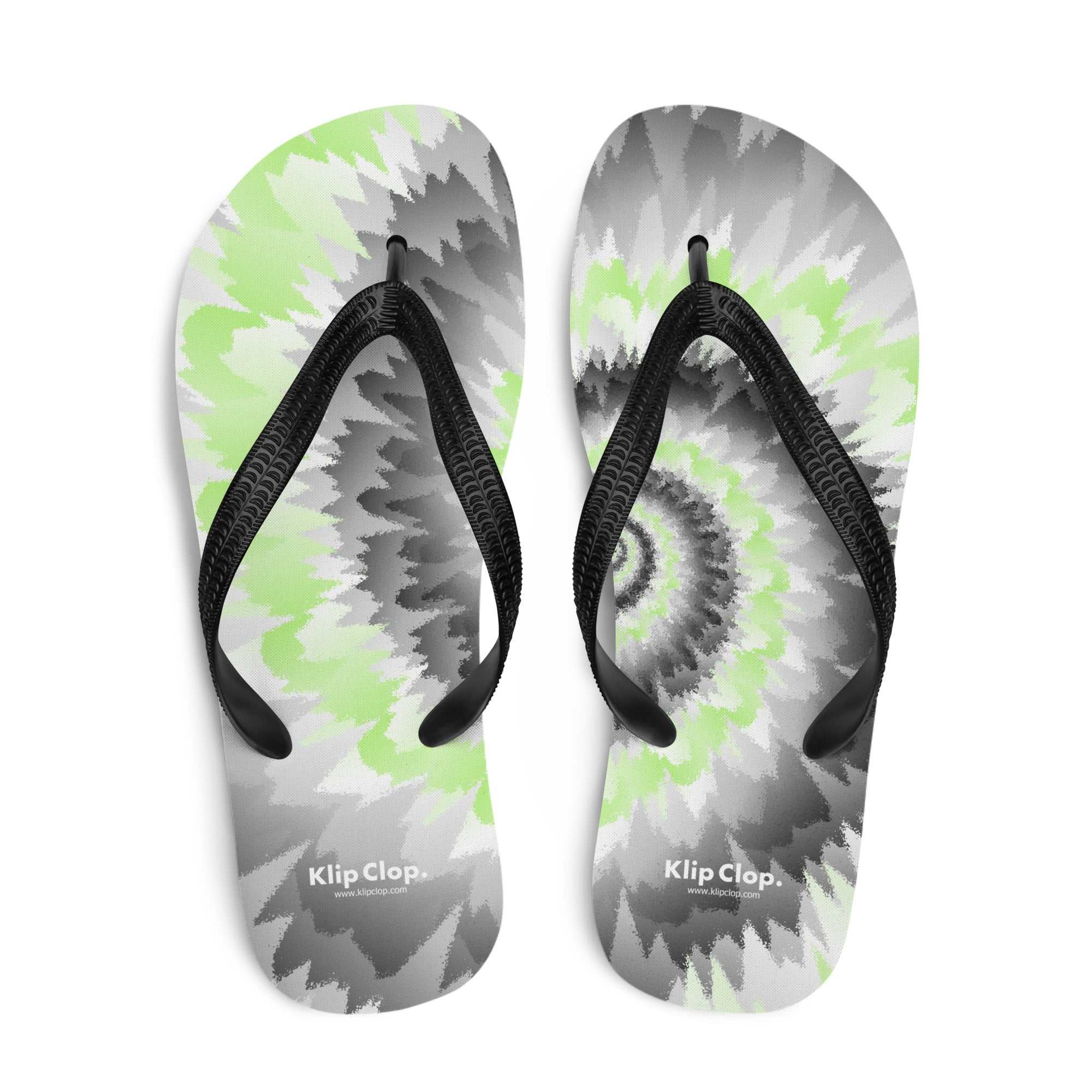 Flip Flops Tie Dye Spiral Agender
