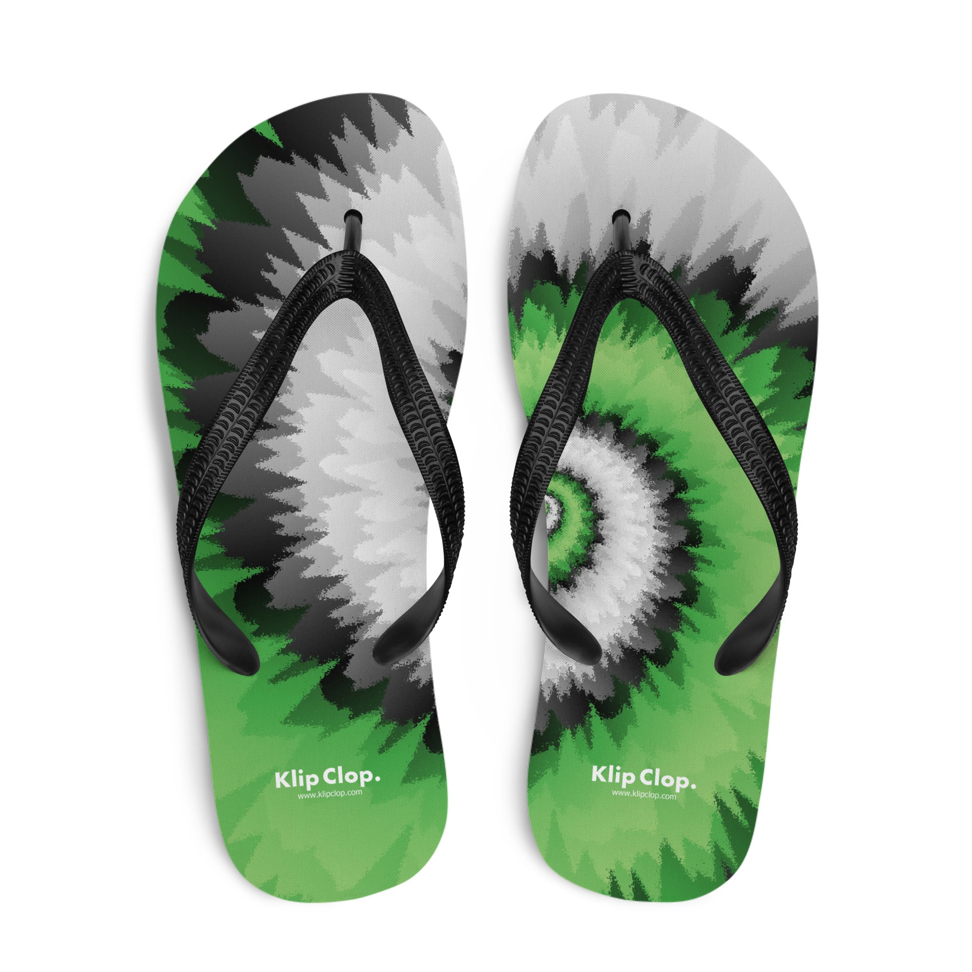 Flip Flops Tie Dye Spiral Aromantic