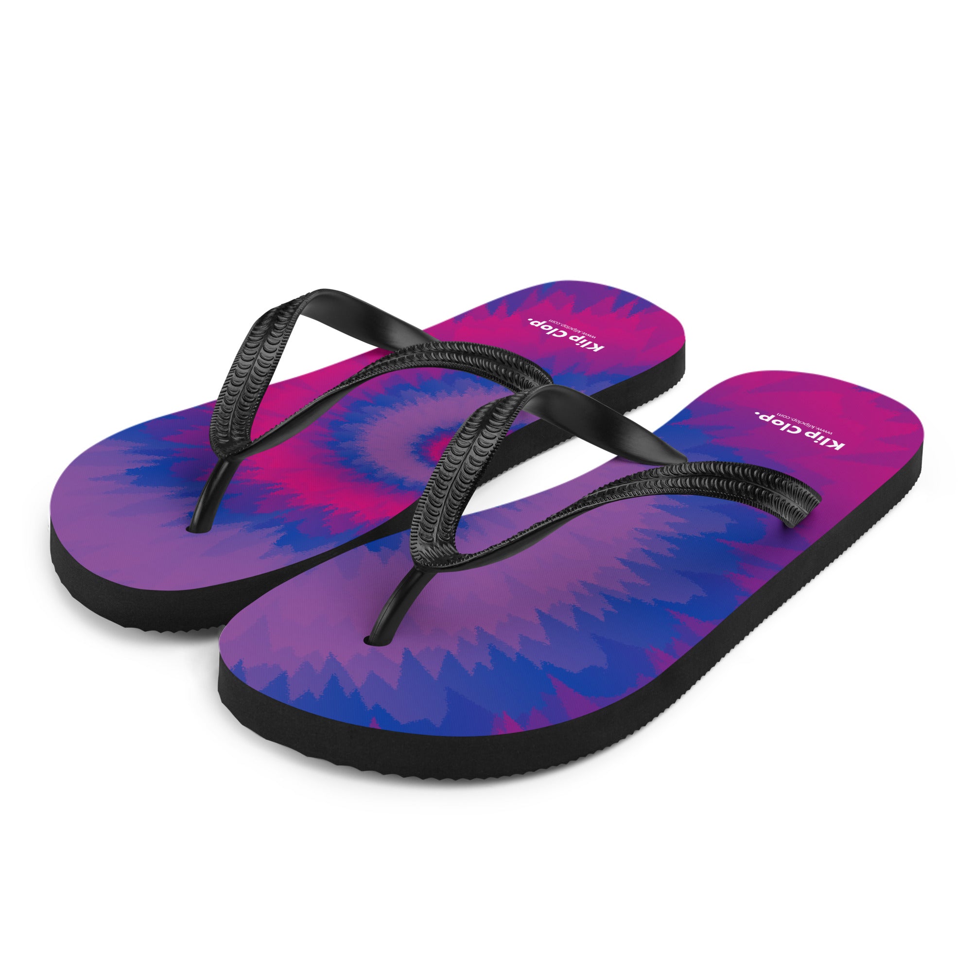 Flip Flops Tie Dye Spiral Bisexual
