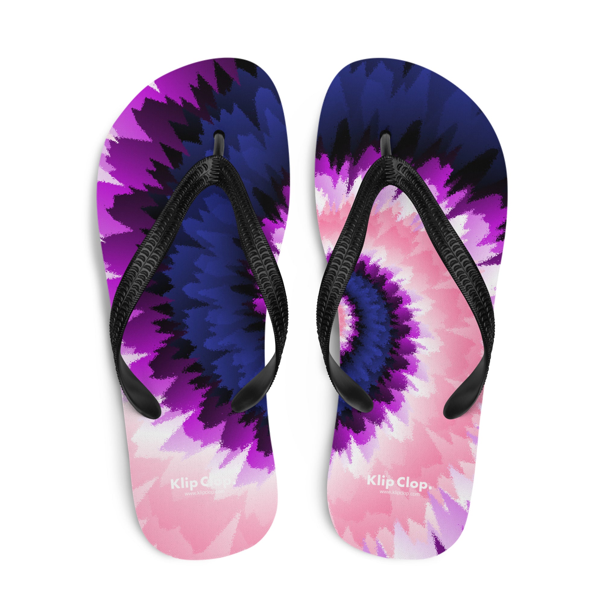 Flip Flops Tie Dye Spiral Genderfluid