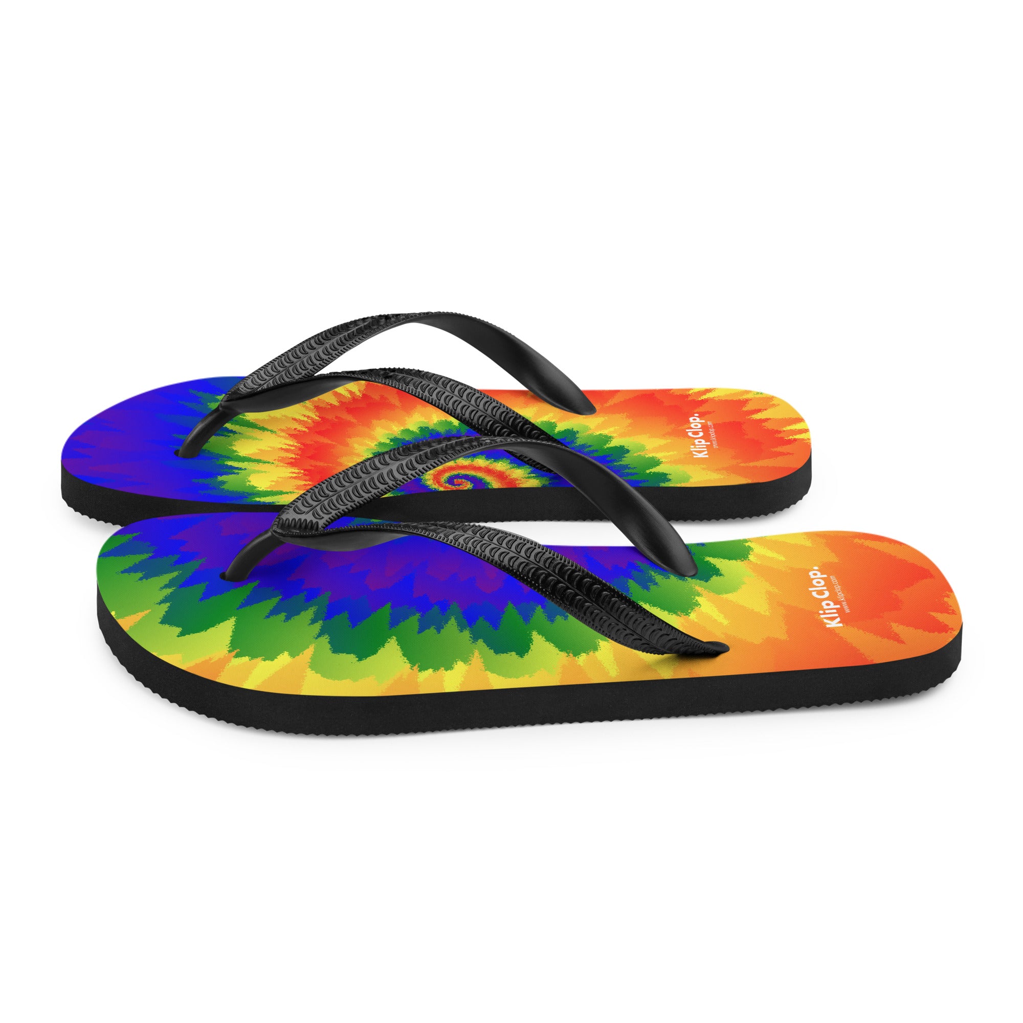 Flip Flops Tie Dye Spiral LGBTQ