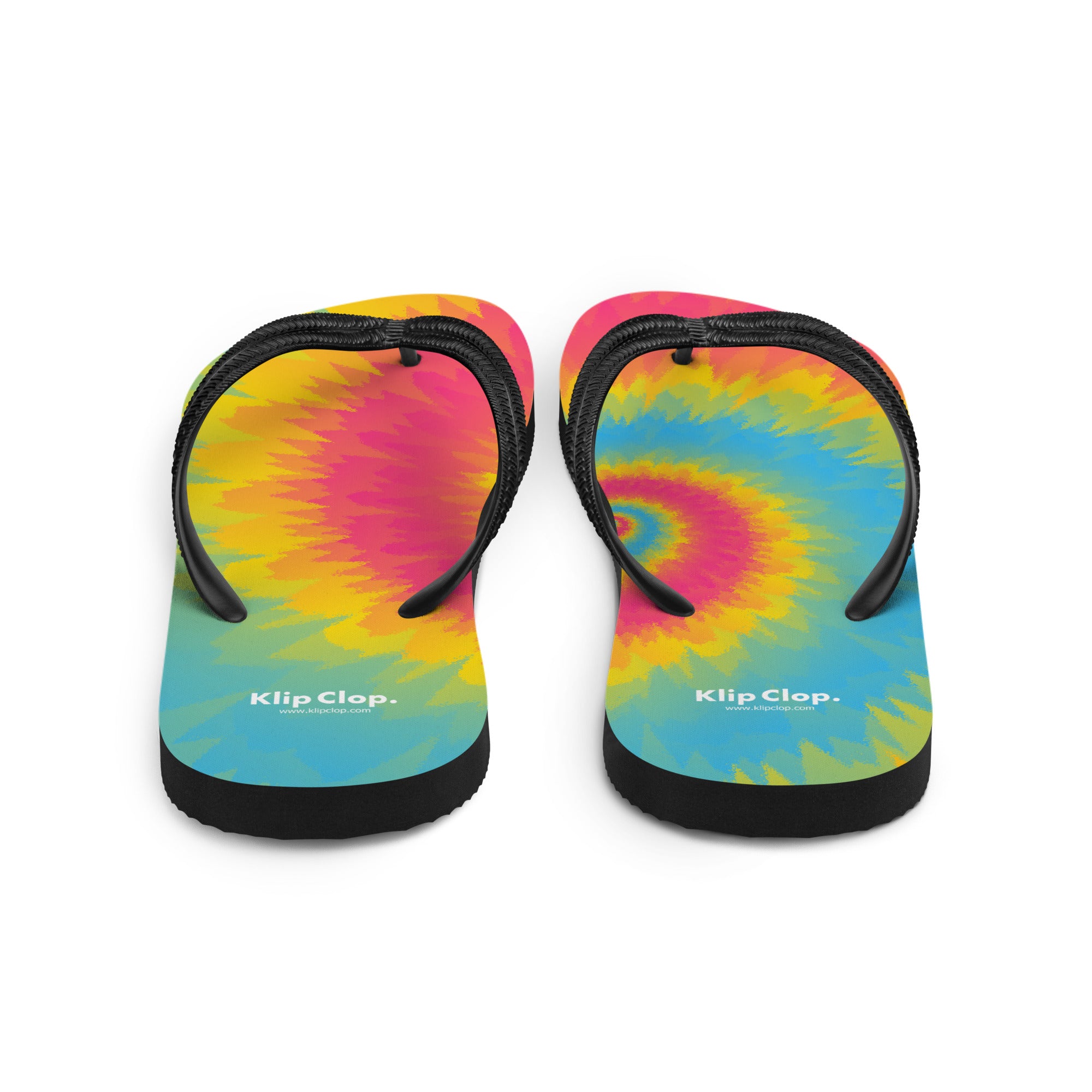 Flip Flops Tie Dye Spiral Pansexual