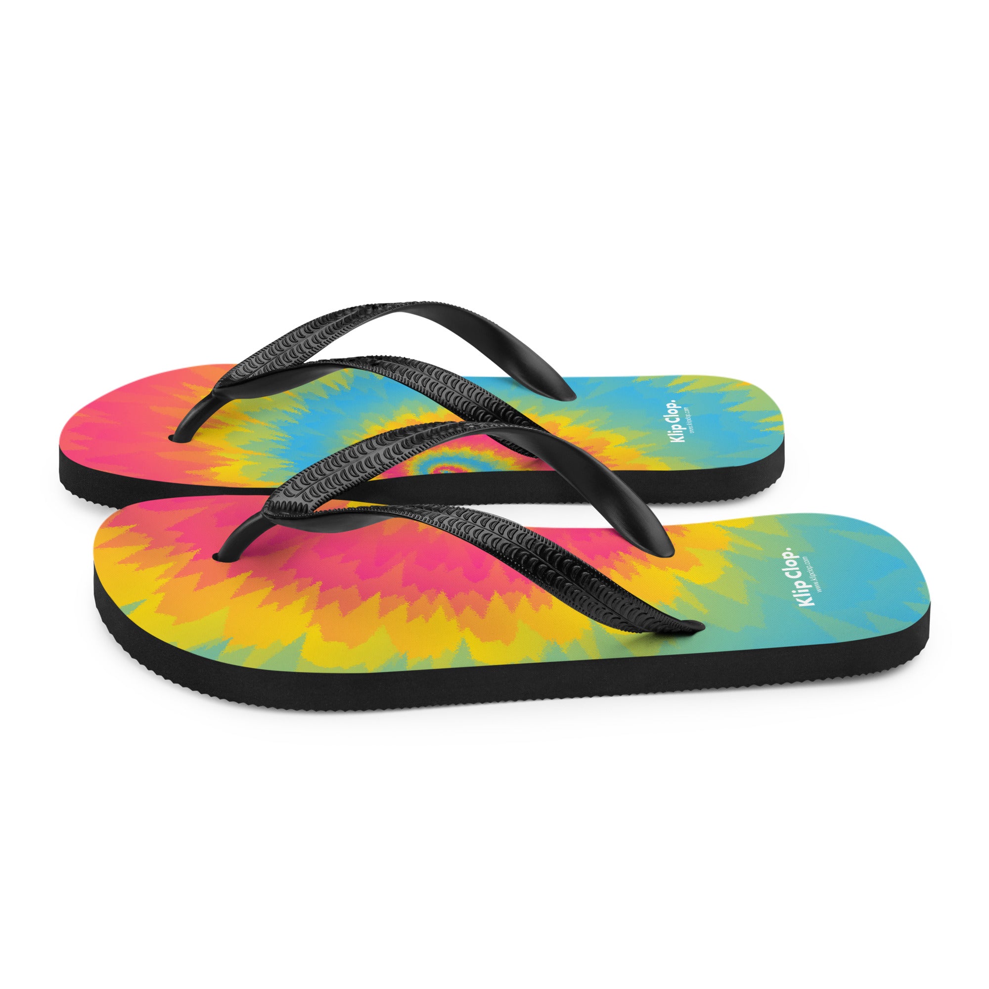 Flip Flops Tie Dye Spiral Pansexual