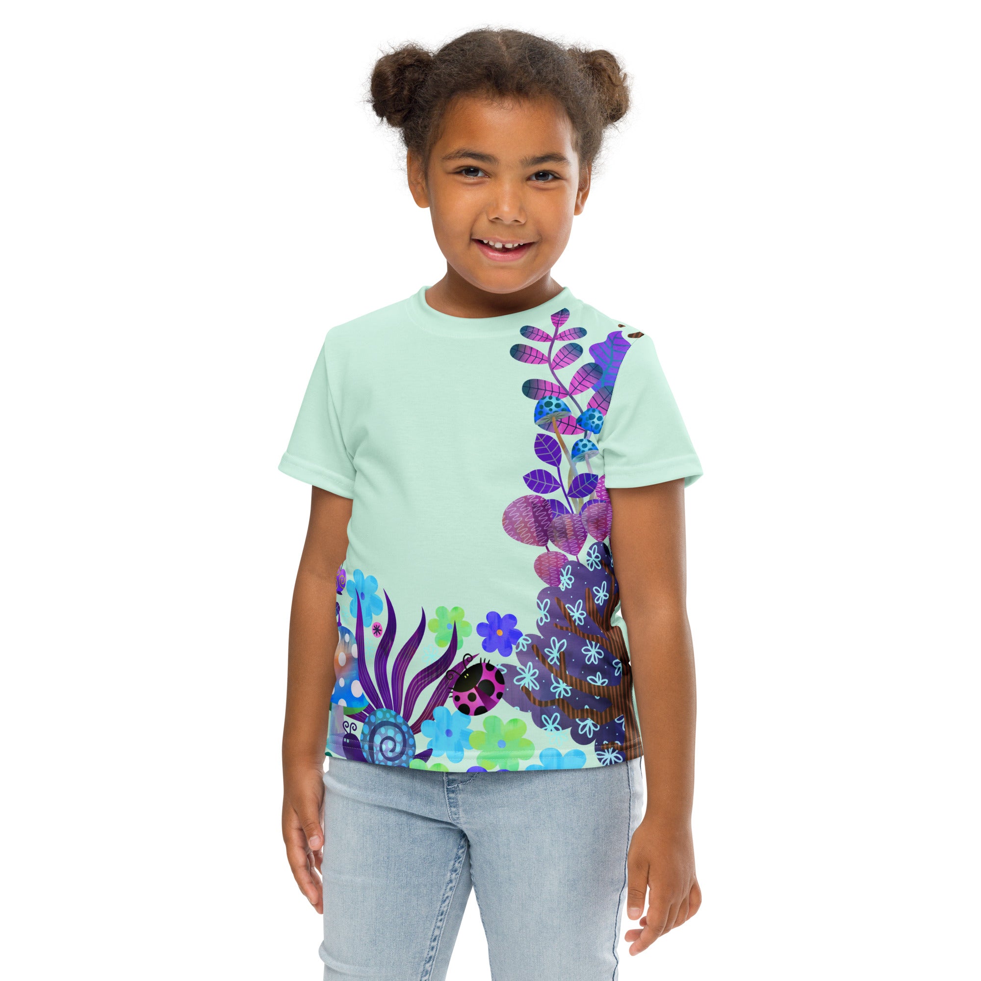 Kids crew neck t shirt Encharted Forest II