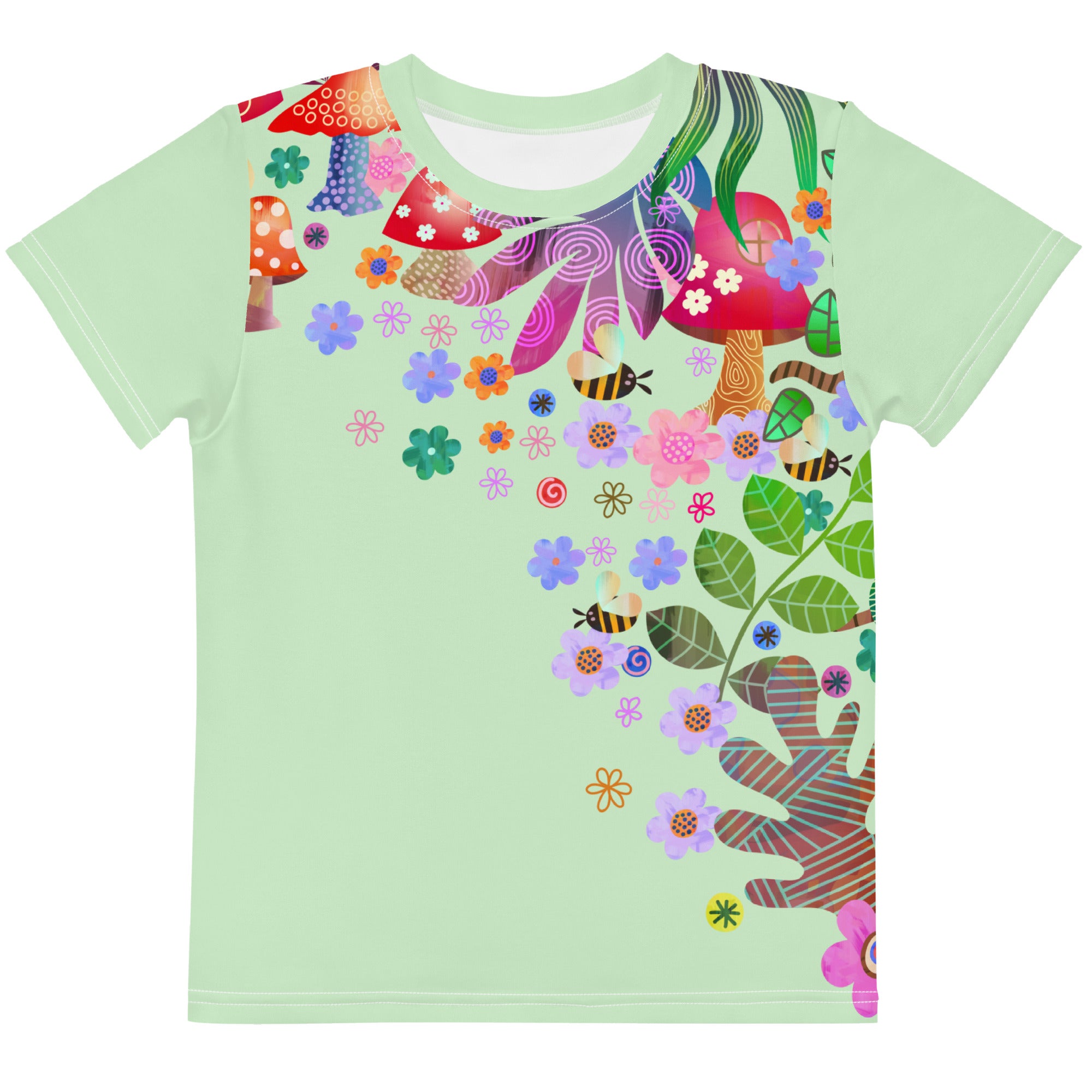 Kids crew neck t shirt Encharted Forest III