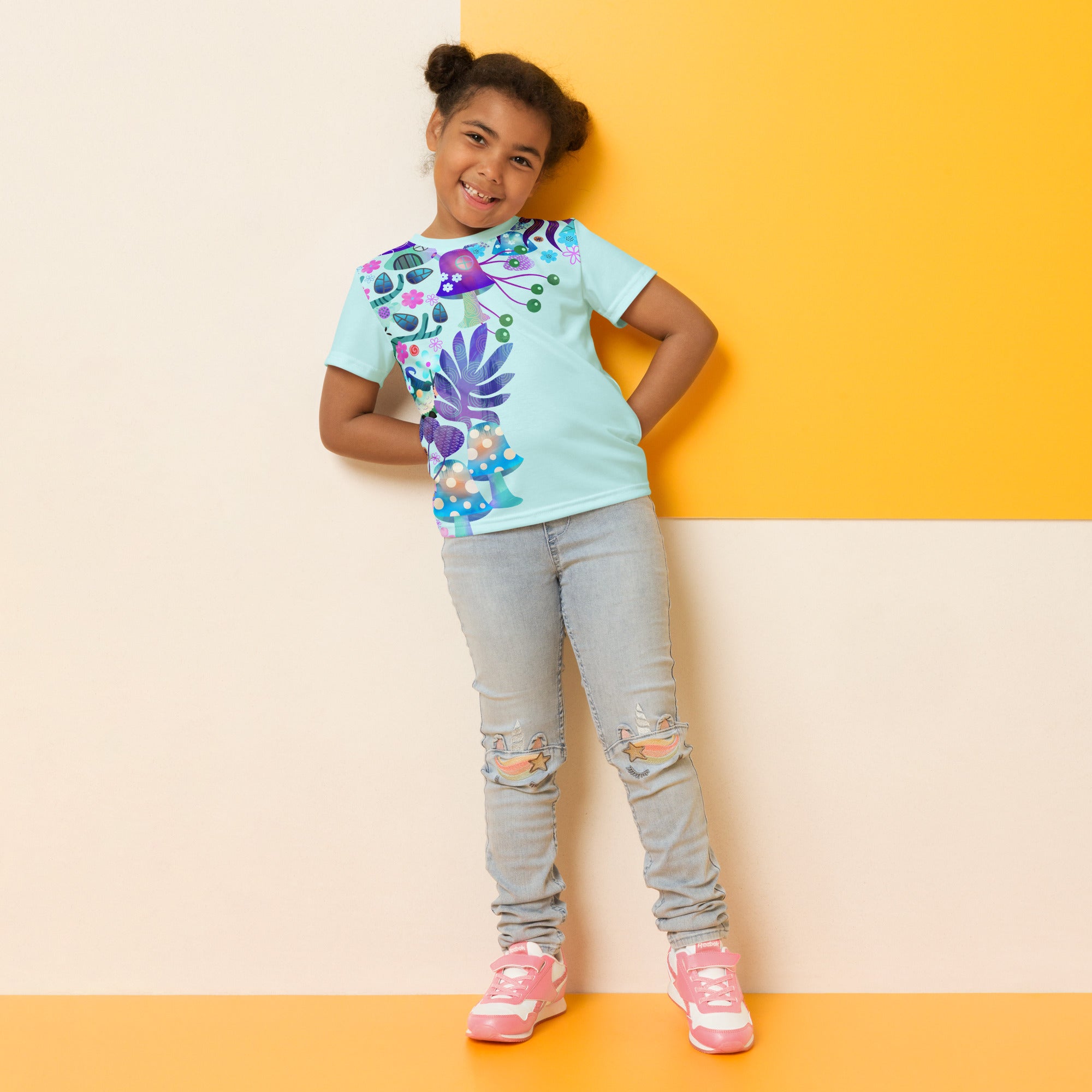 Kids crew neck t shirt Encharted Forest IV