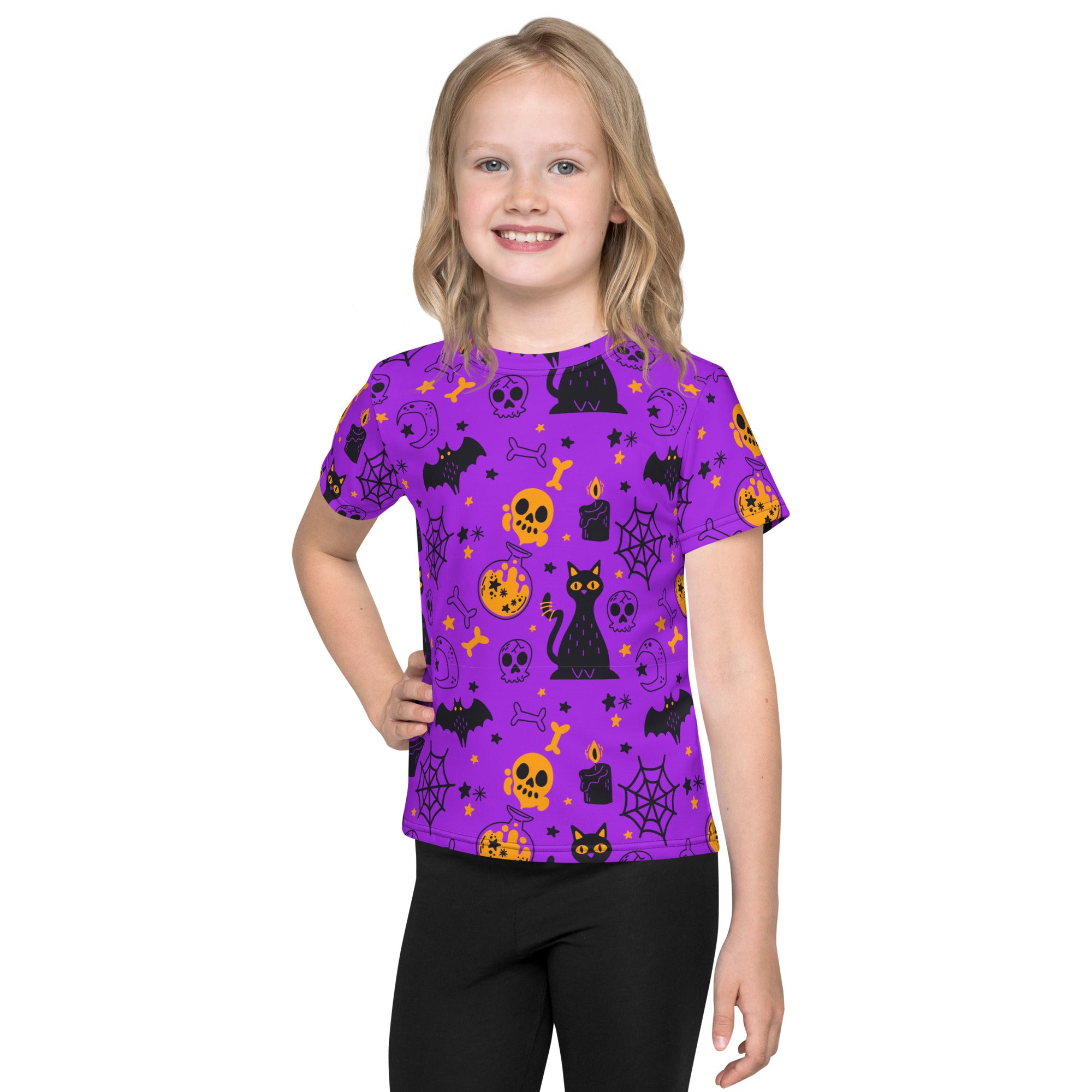 Kids crew neck t shirt Halloween I