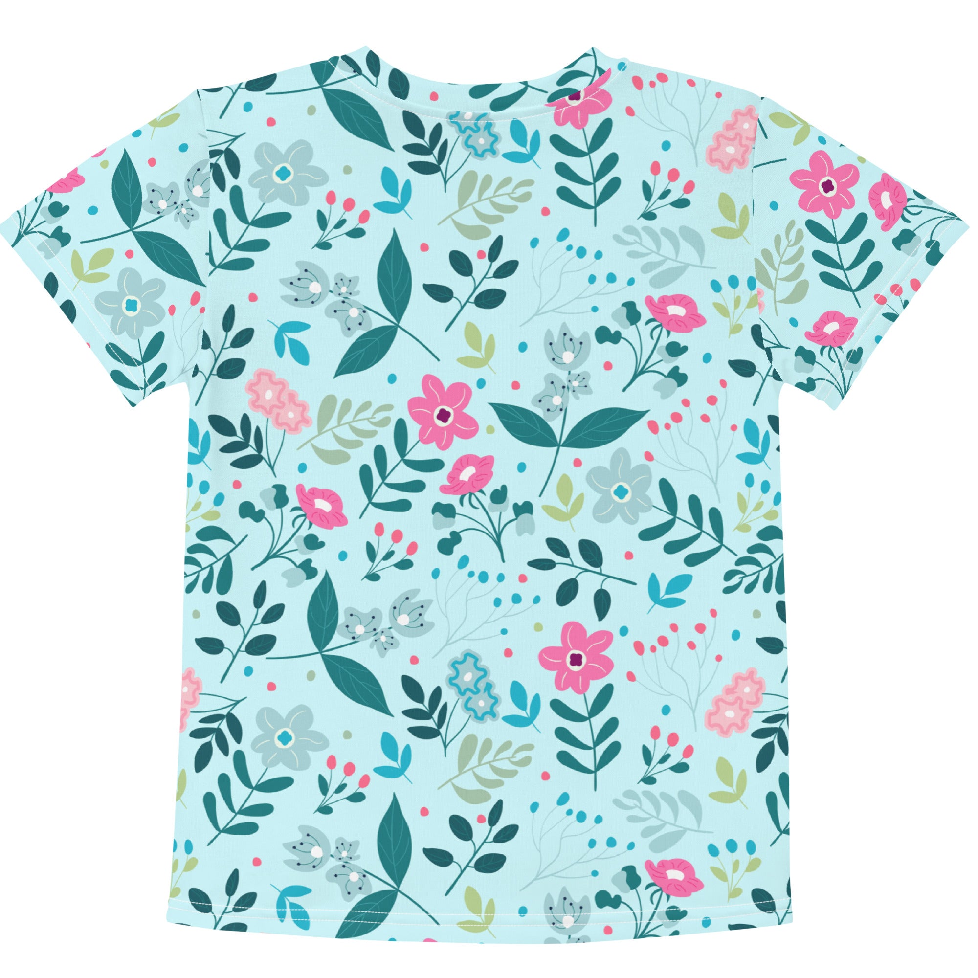 Kids crew neck t shirt My Secret Flower Garden III