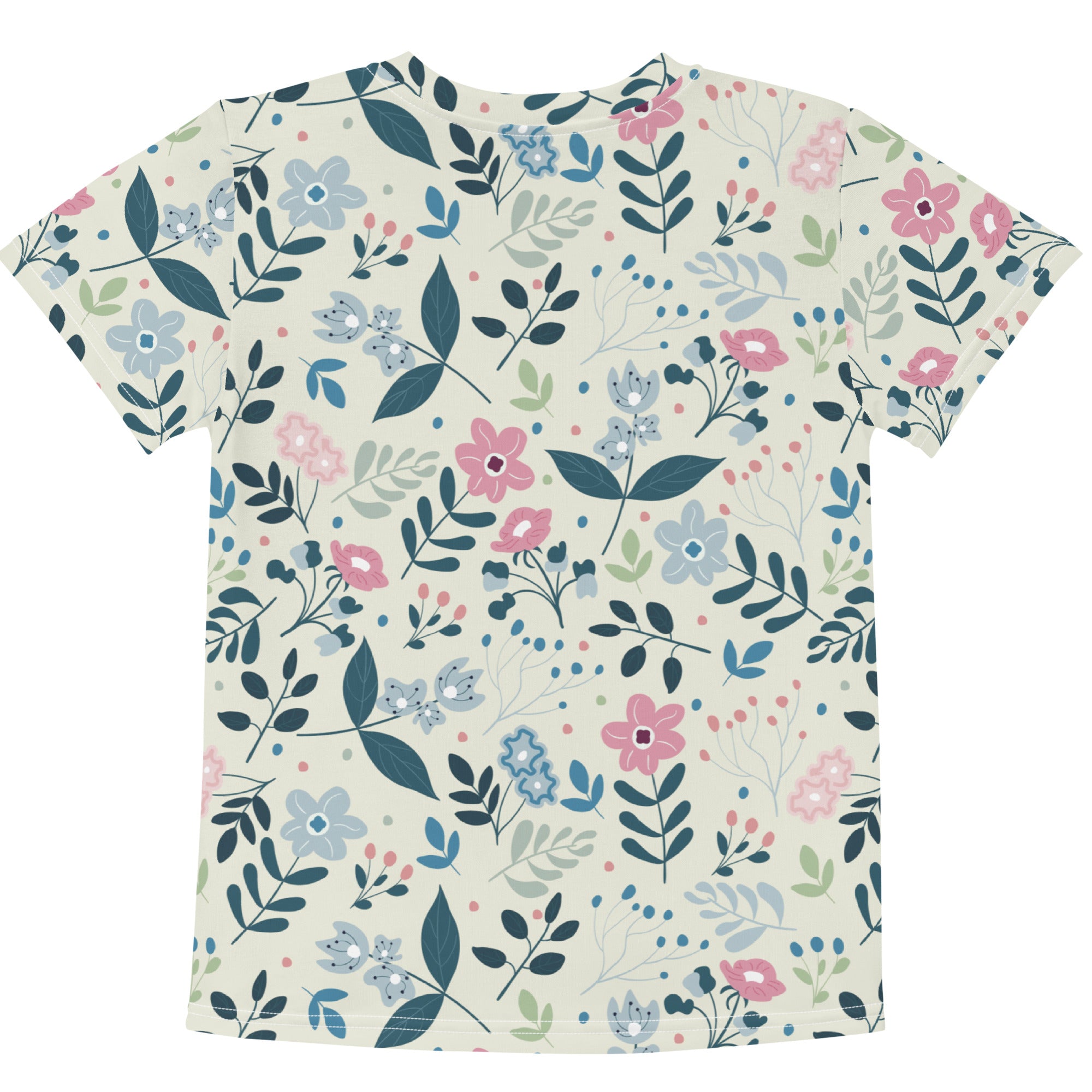 Kids crew neck t shirt My Secret Flower Garden IV