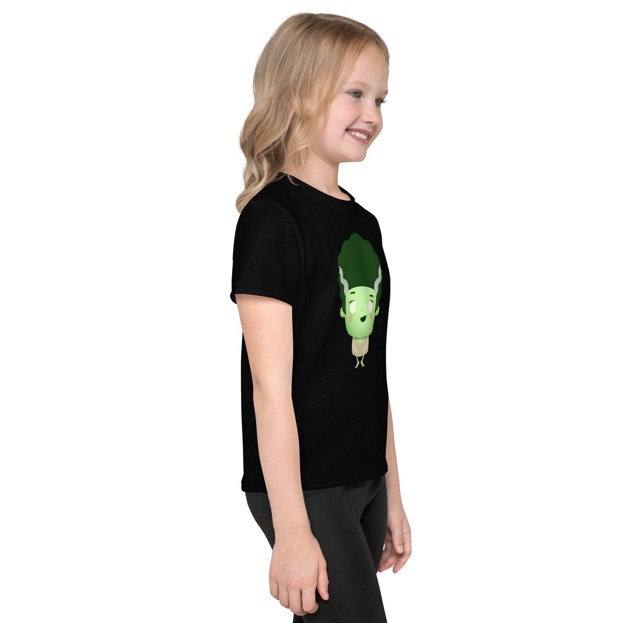 Kids crew neck t shirt Spooky Halloween Monster Bride
