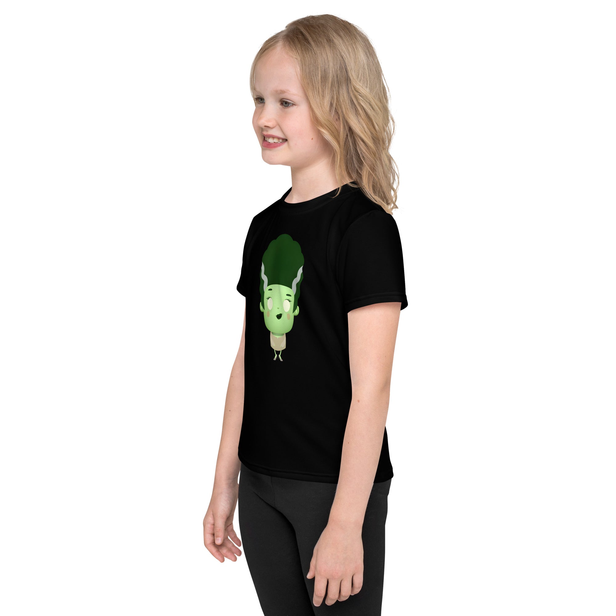 Kids crew neck t shirt Spooky Halloween Monster Bride