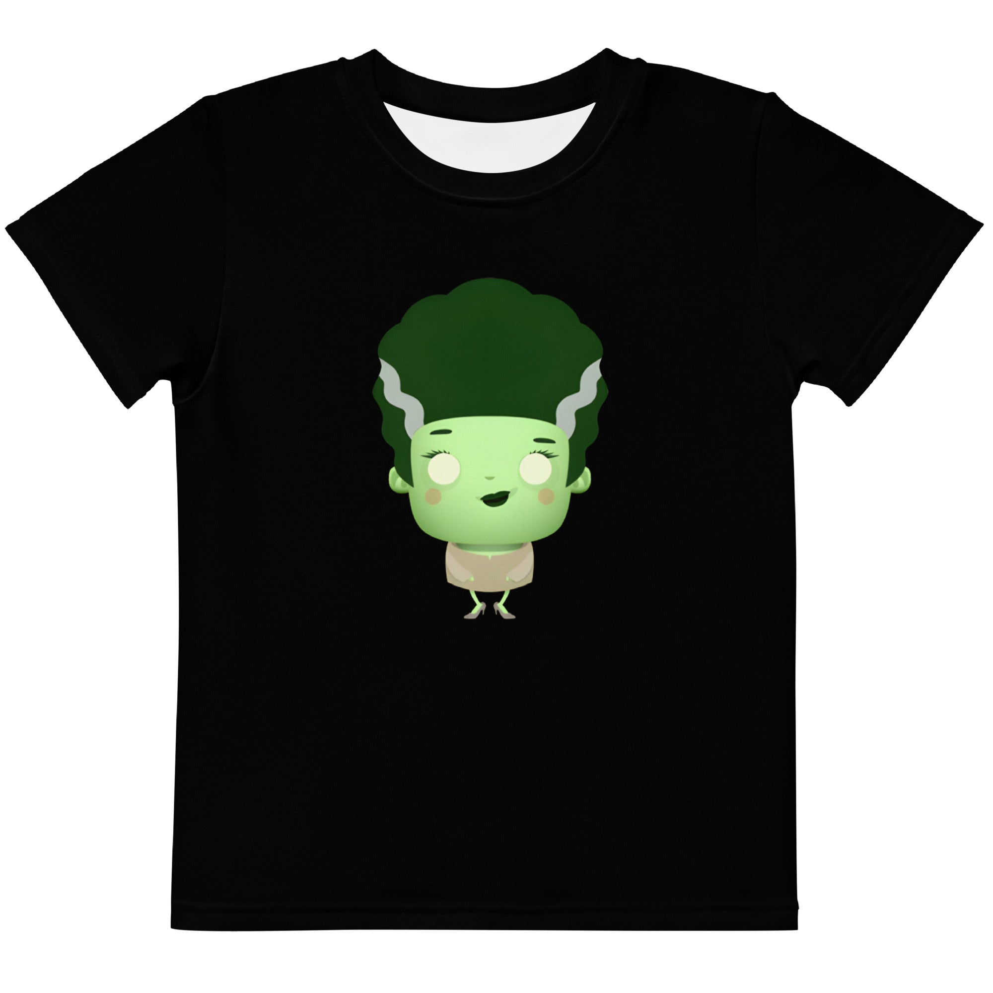 Kids crew neck t shirt Spooky Halloween Monster Bride