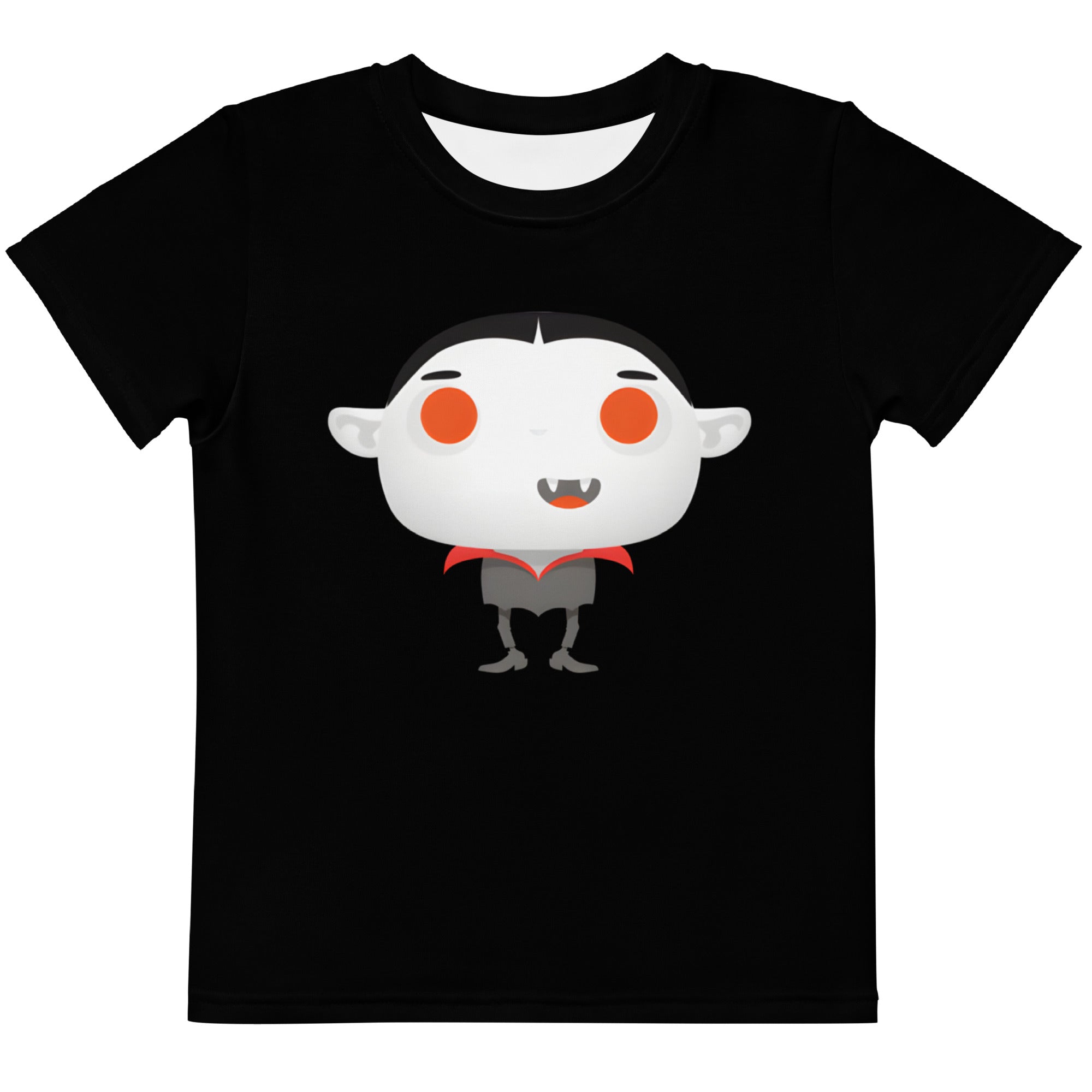 Kids crew neck t shirt Spooky Halloween Monster Vampire