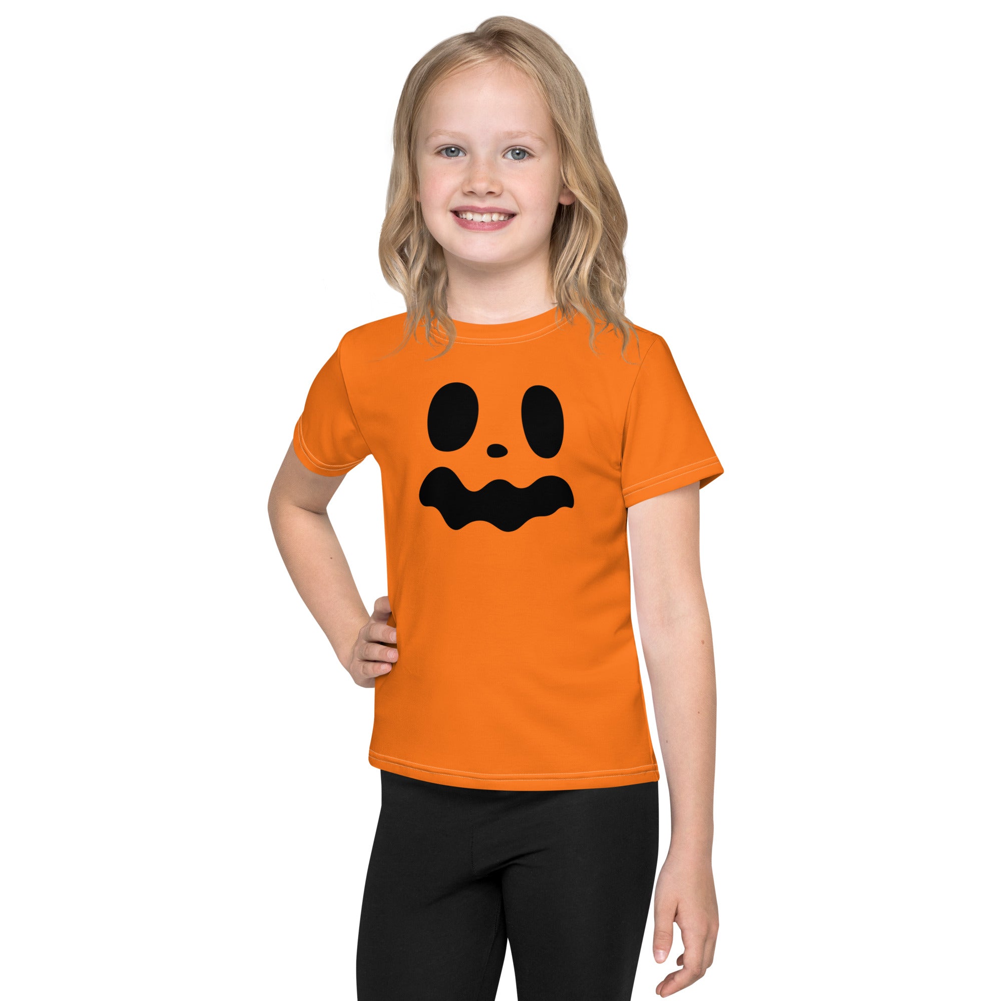 Kids crew neck t shirt Spooky smile IV