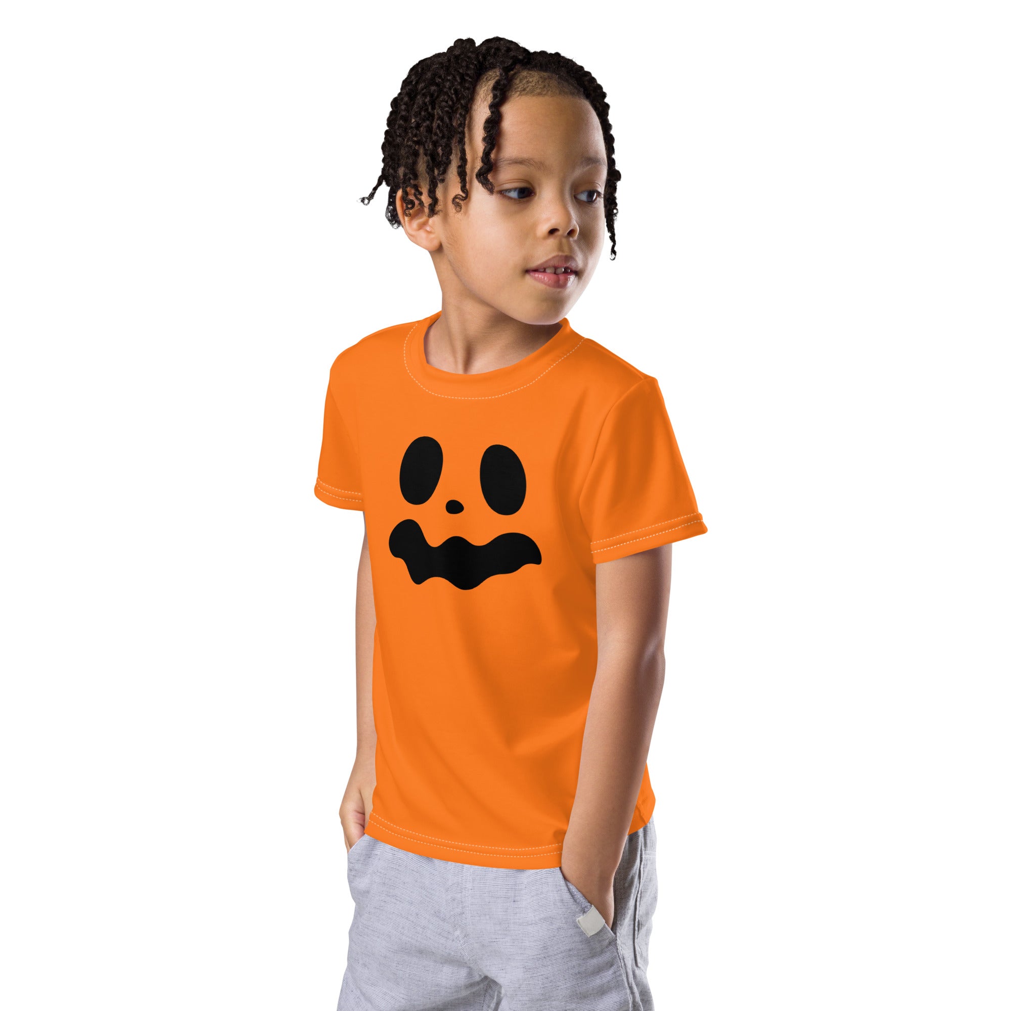 Kids crew neck t shirt Spooky smile IV